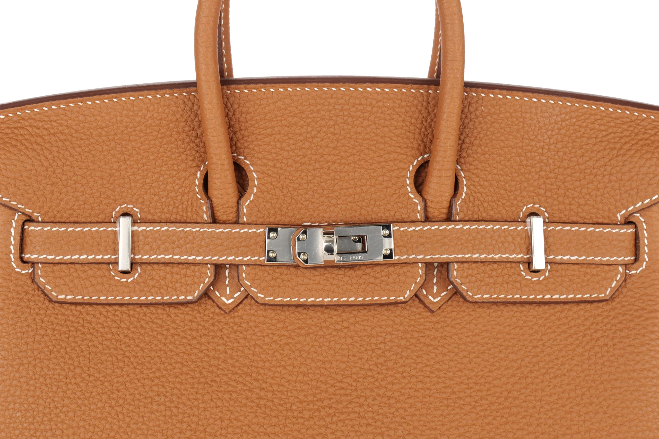 Hermès Birkin 25 Togo	Gold	PHW - Image 7