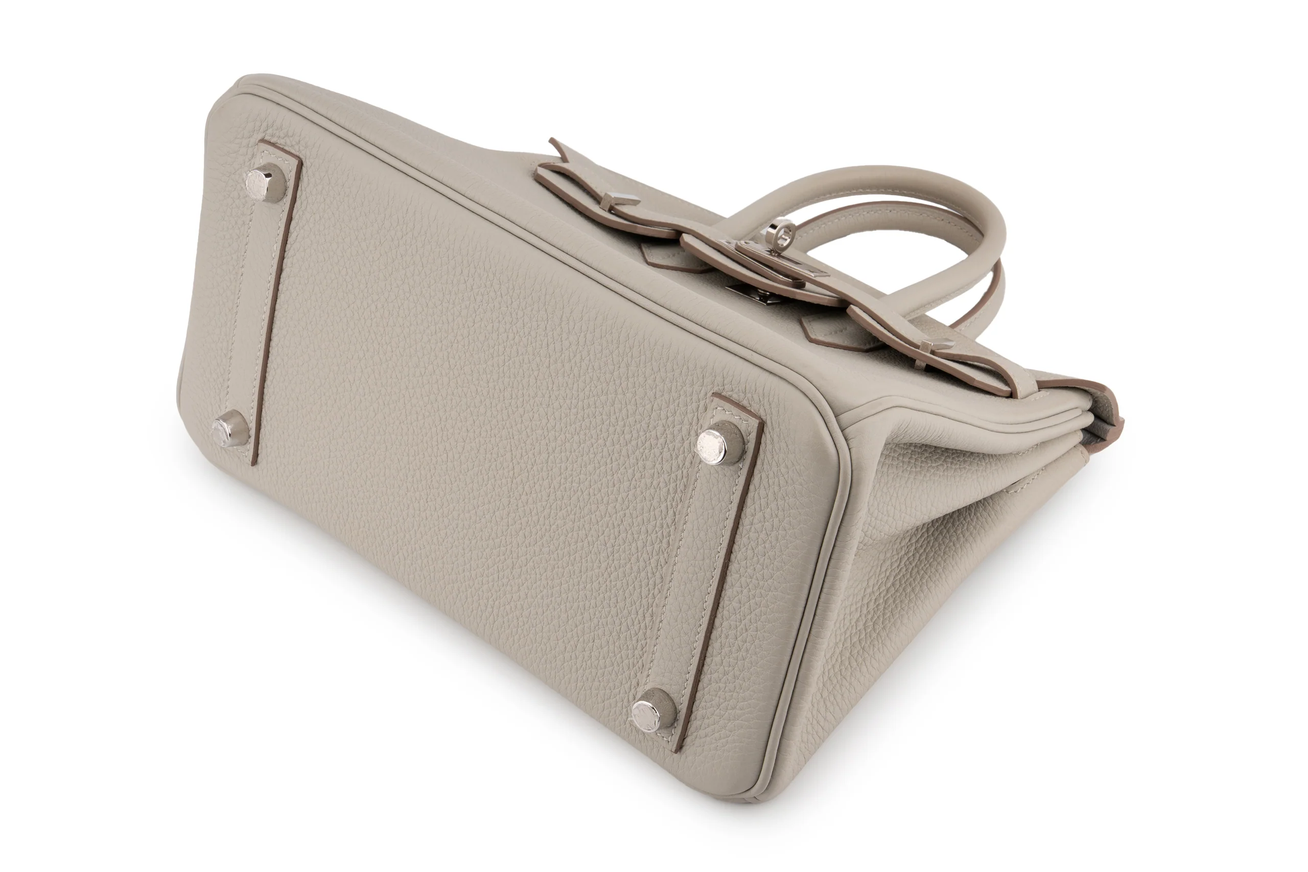 Hermès Birkin 25 		Togo 	Gris Perle 	PHW - Image 10