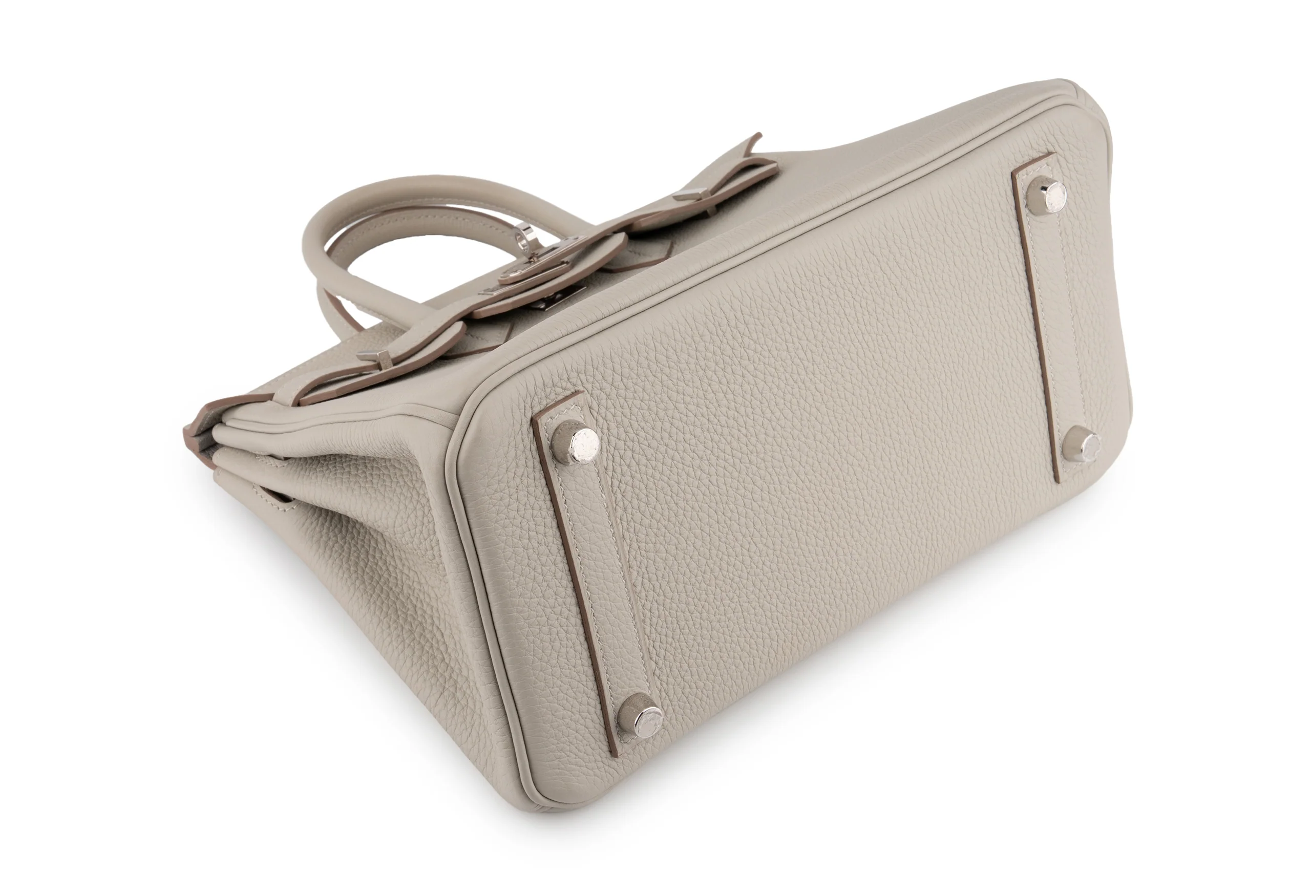 Hermès Birkin 25 		Togo 	Gris Perle 	PHW - Image 11