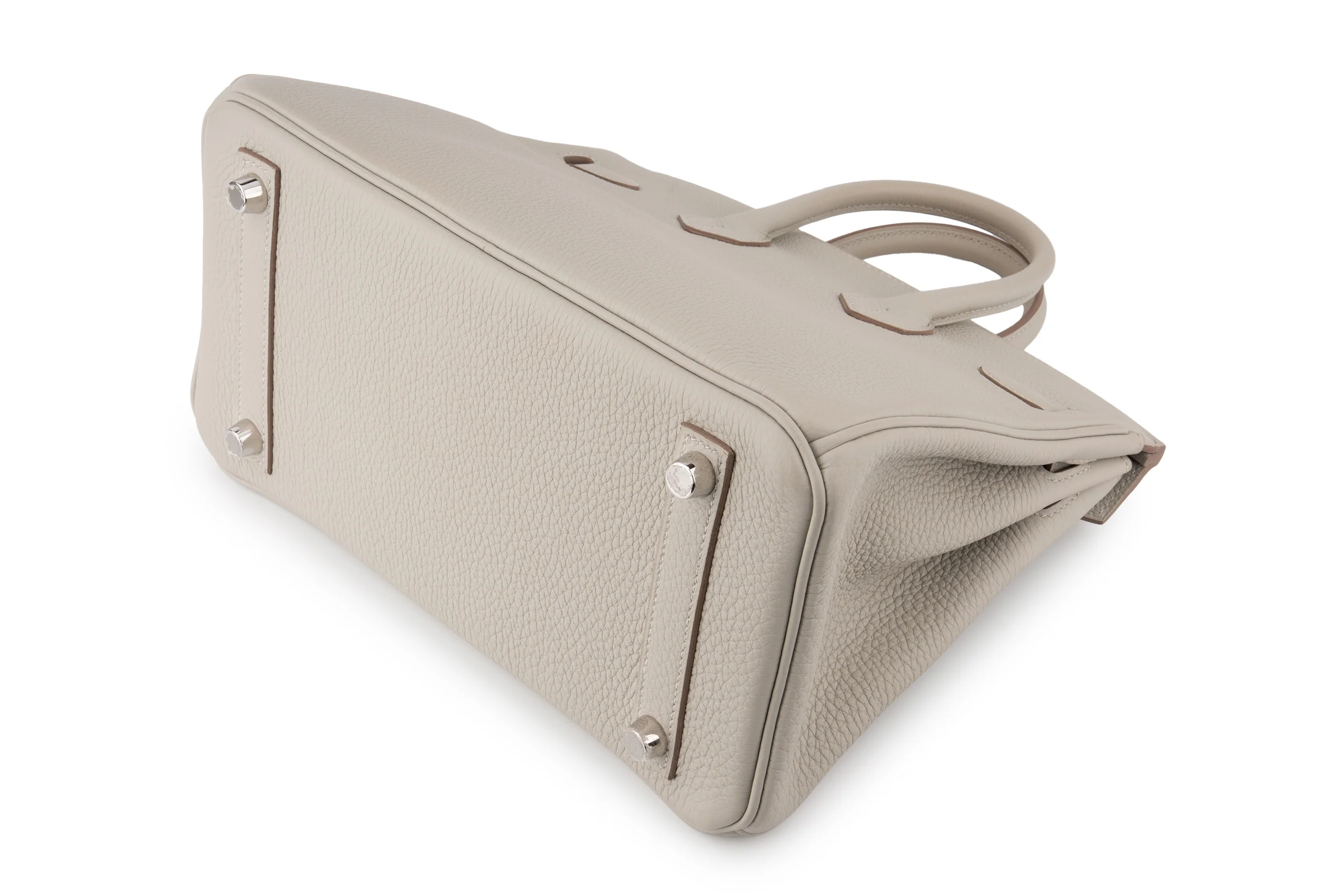 Hermès Birkin 25 		Togo 	Gris Perle 	PHW - Image 12