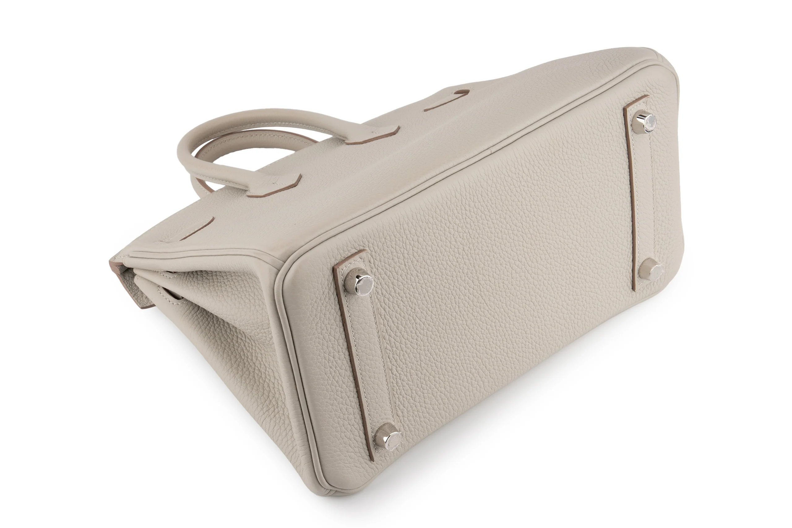 Hermès Birkin 25 		Togo 	Gris Perle 	PHW - Image 13