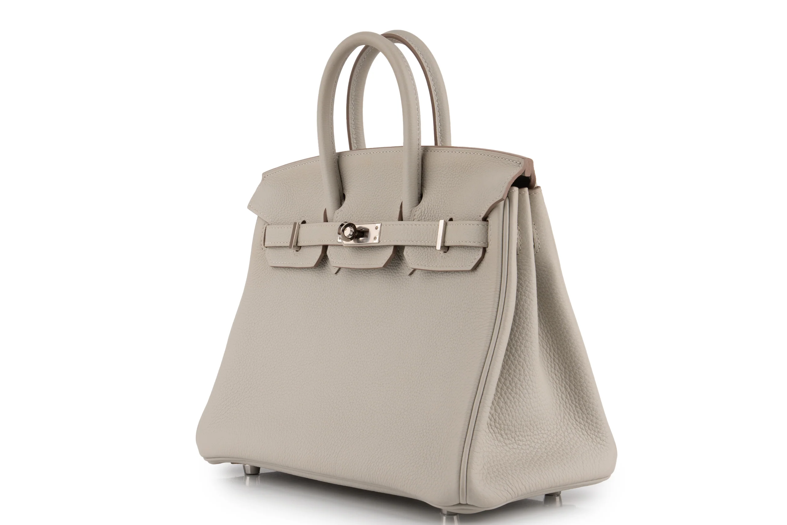 Hermès Birkin 25 		Togo 	Gris Perle 	PHW - Image 2