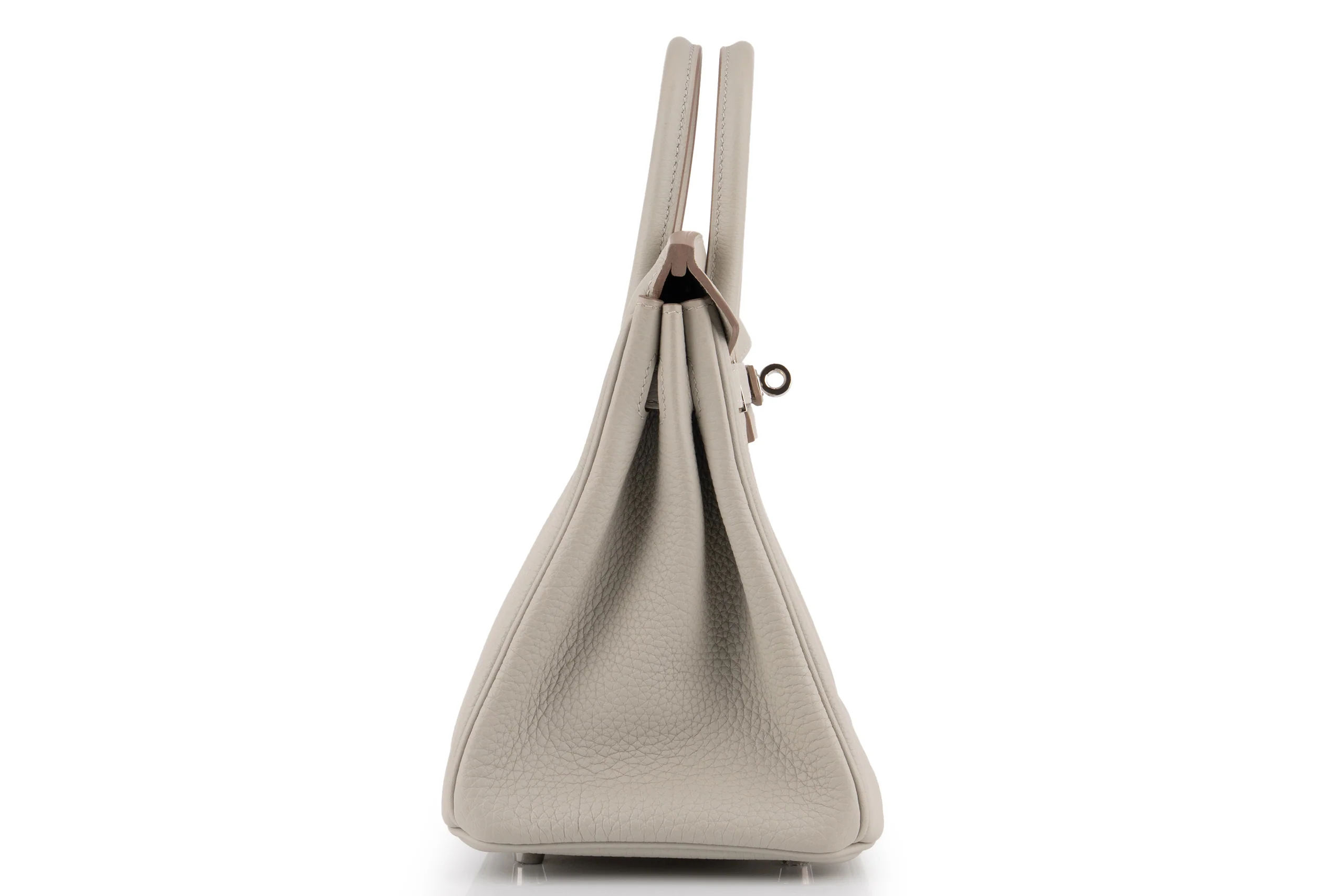 Hermès Birkin 25 		Togo 	Gris Perle 	PHW - Image 5