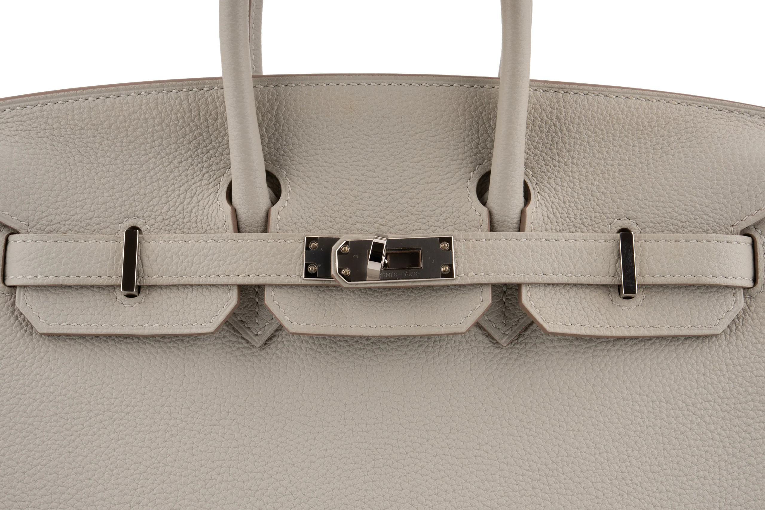 Hermès Birkin 25 		Togo 	Gris Perle 	PHW - Image 7