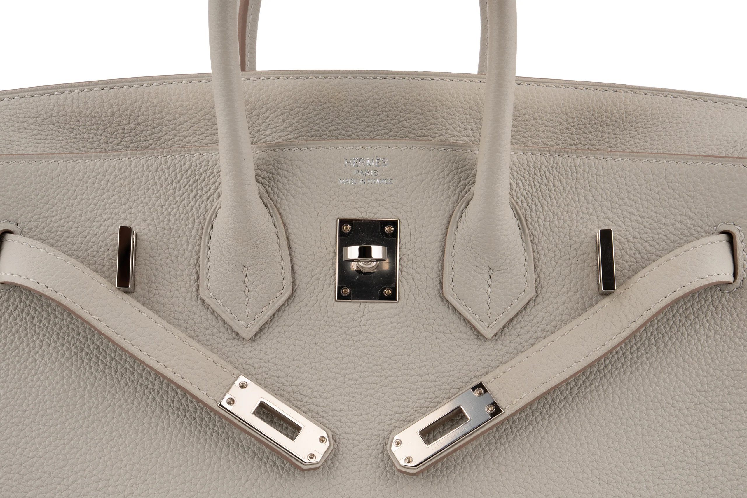 Hermès Birkin 25 		Togo 	Gris Perle 	PHW - Image 8