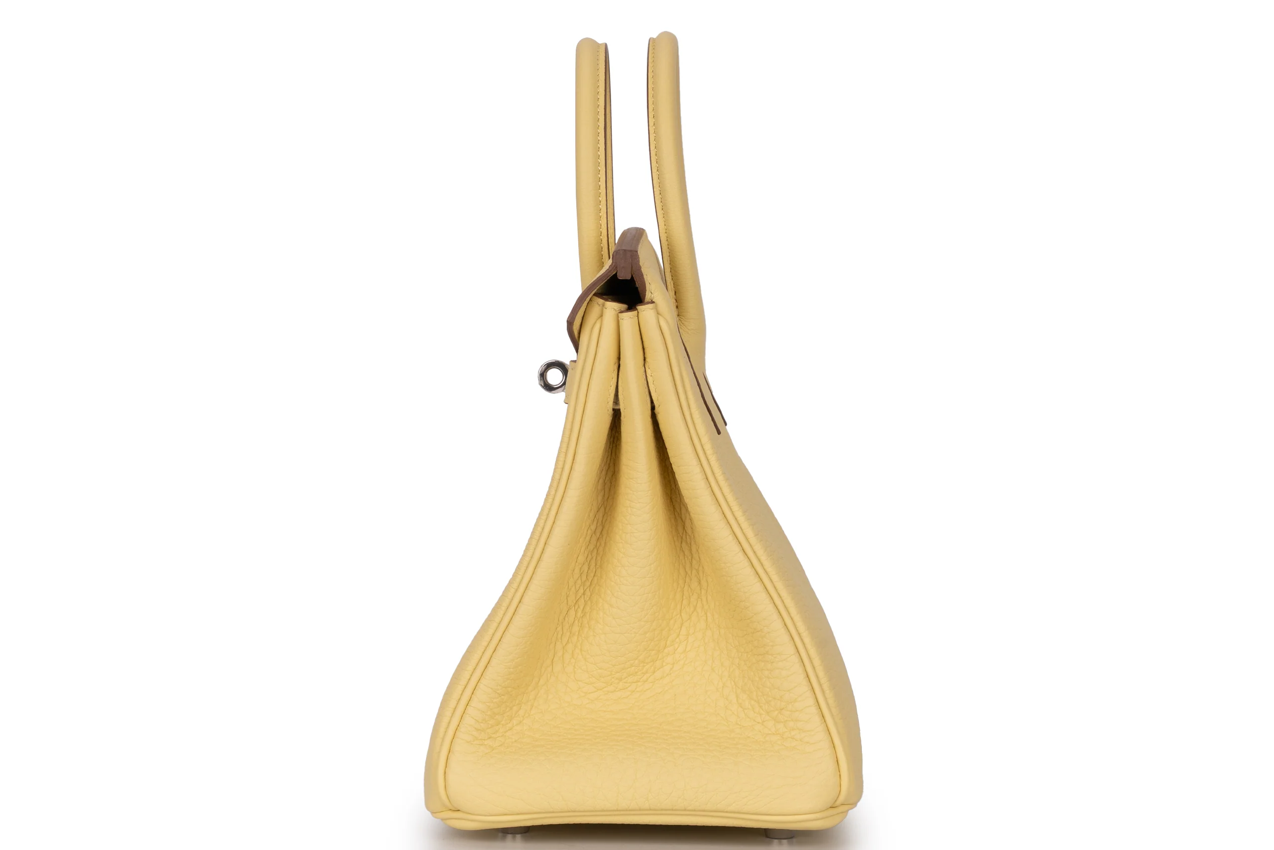 Hermès  Birkin 25 		Togo	Jaune Poussin 	PHW - Image 3
