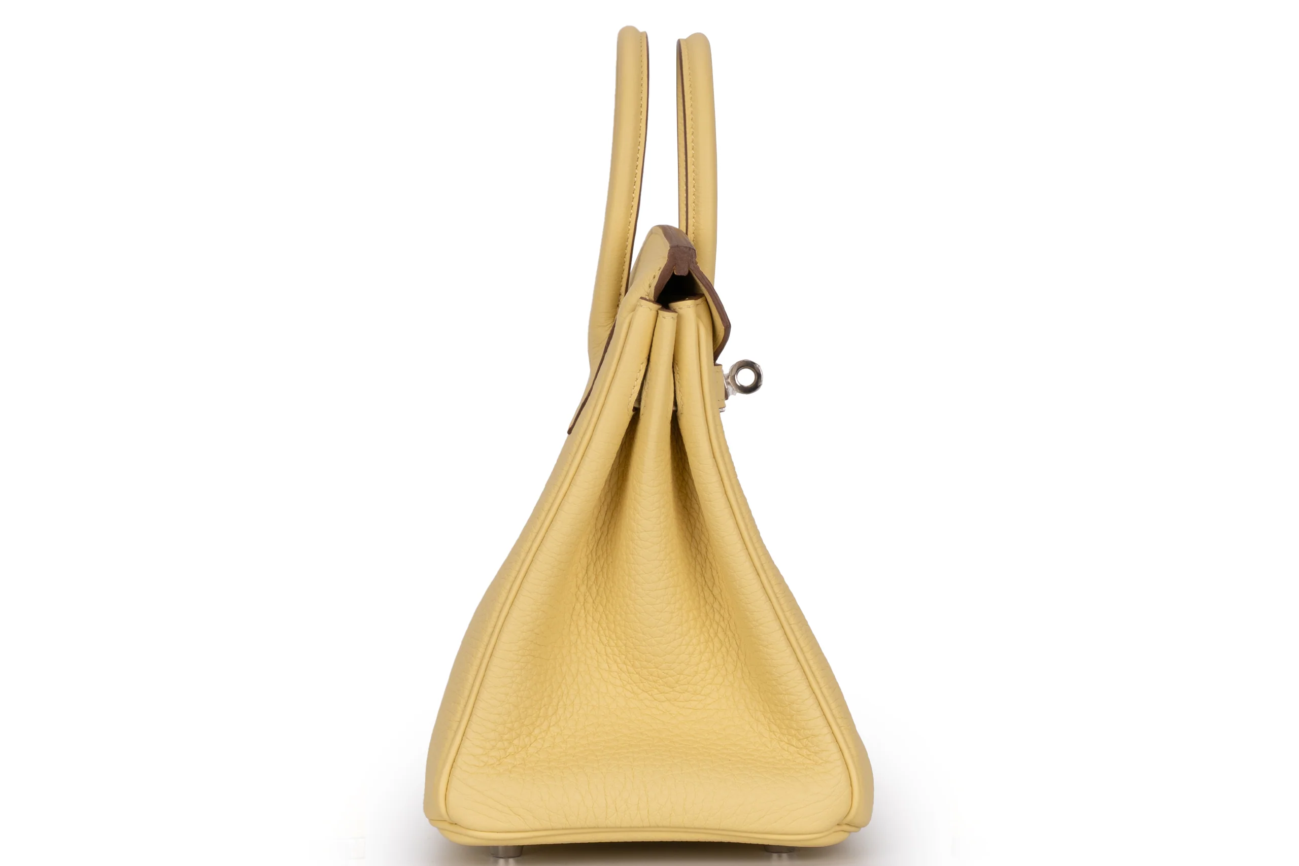 Hermès  Birkin 25 		Togo	Jaune Poussin 	PHW - Image 5