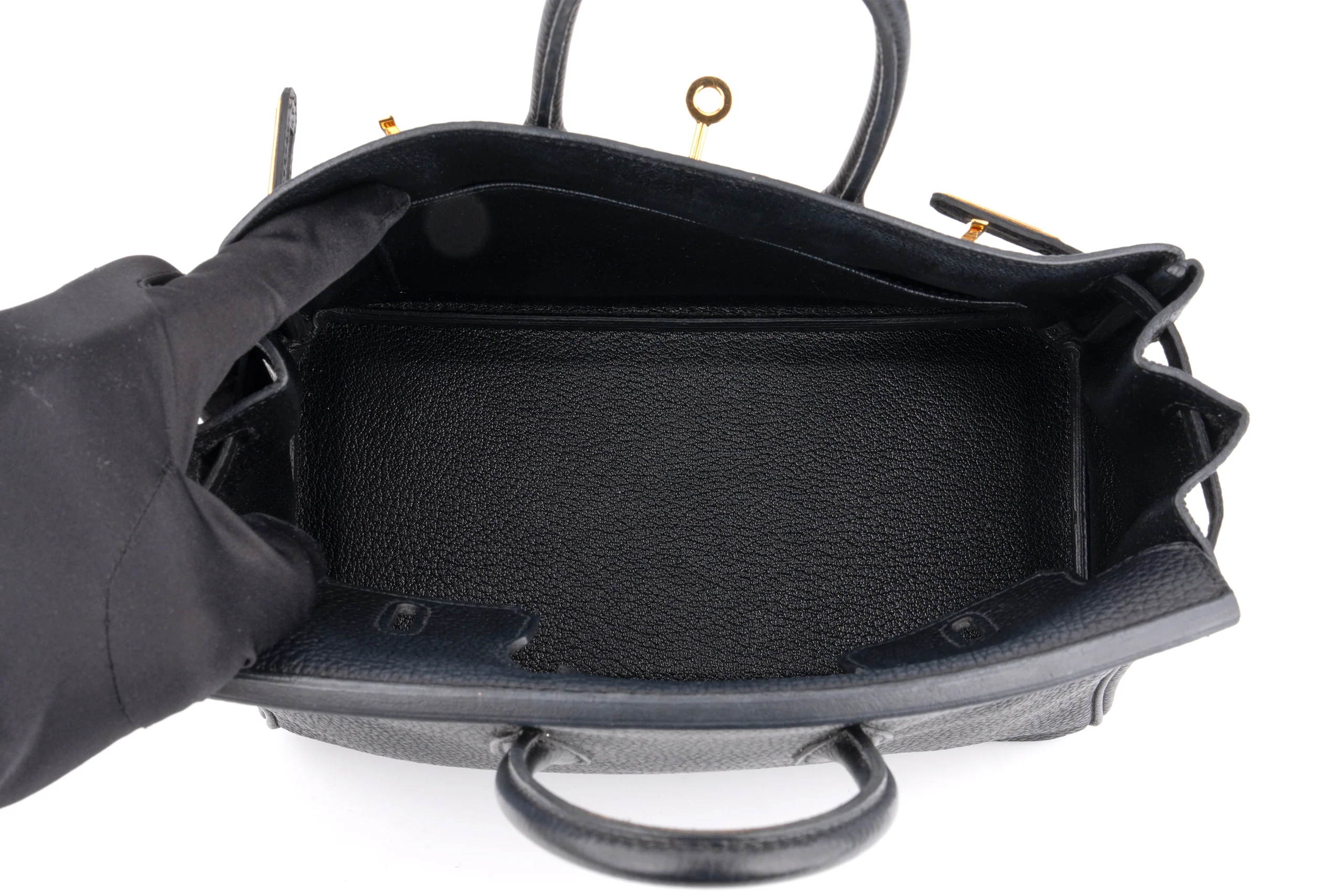 Hermès Birkin 25		Togo	Noir 	GHW - Image 9