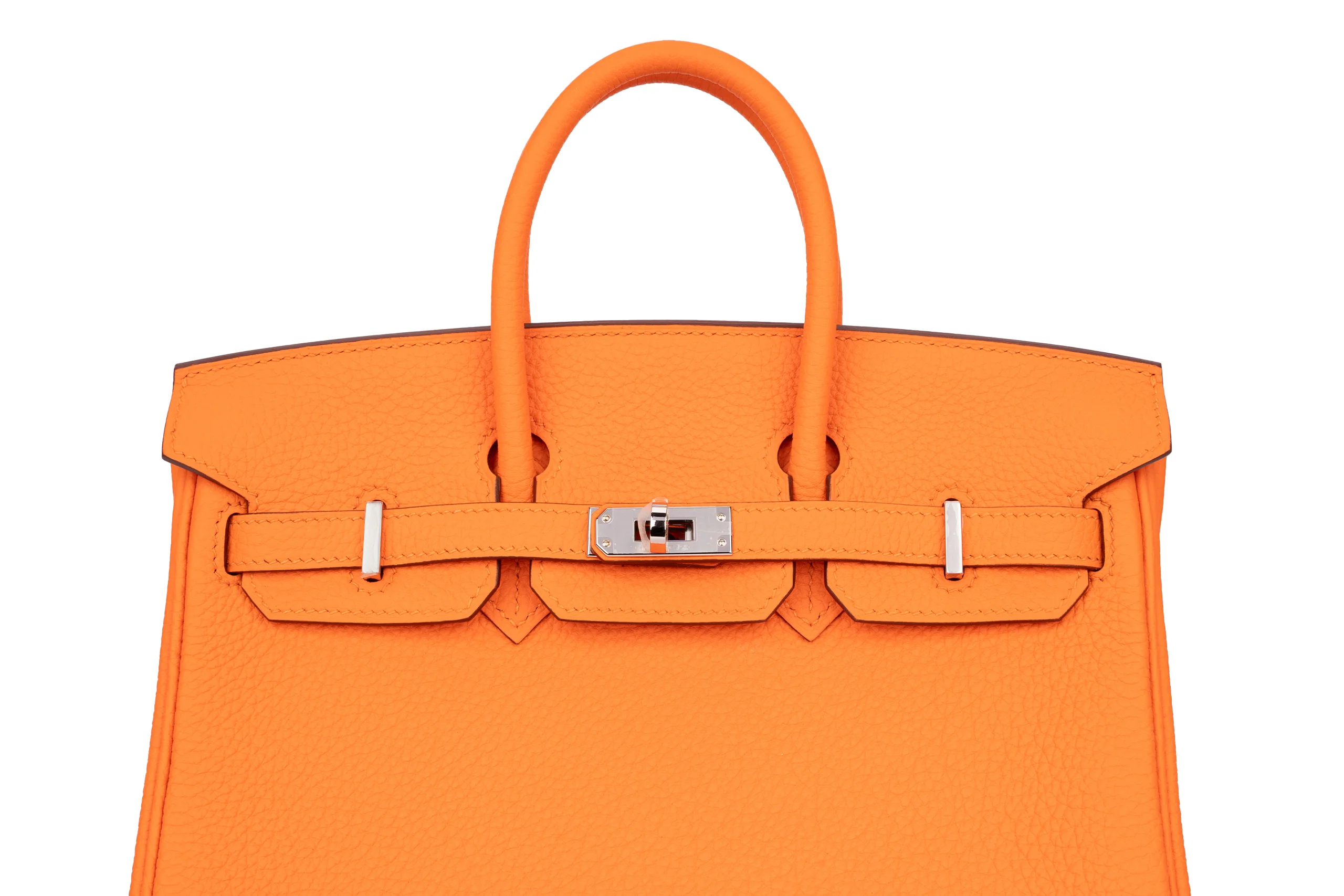 Hermès Birkin 25 		Togo	Orange Minium	PHW - Image 7