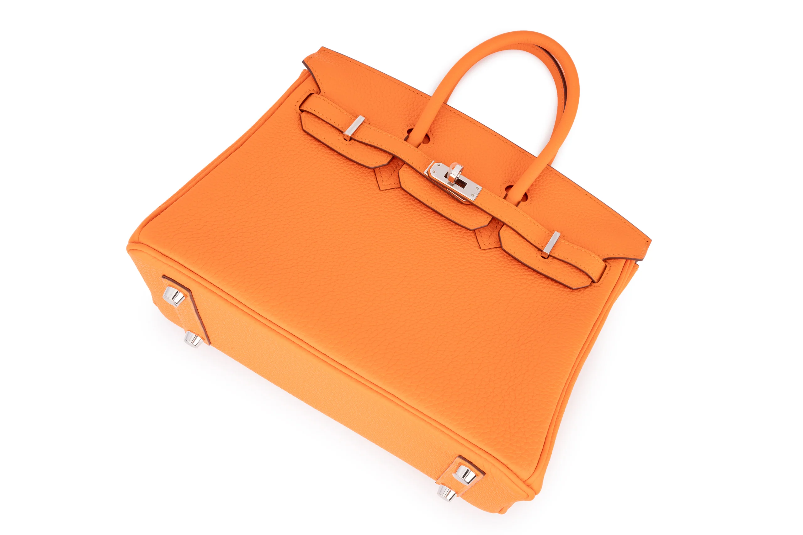 Hermès Birkin 25 		Togo	Orange Minium	PHW - Image 8