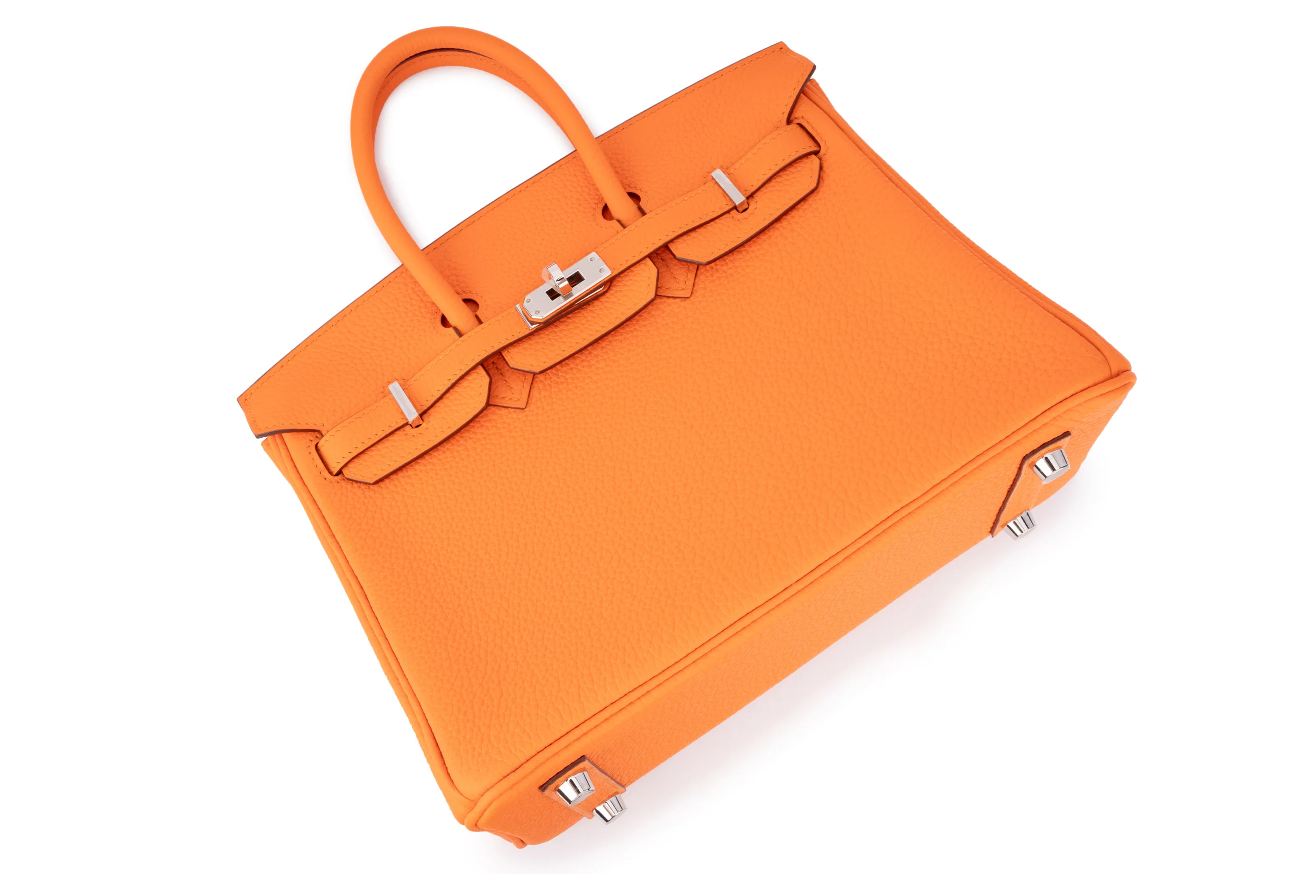 Hermès Birkin 25 		Togo	Orange Minium	PHW - Image 9