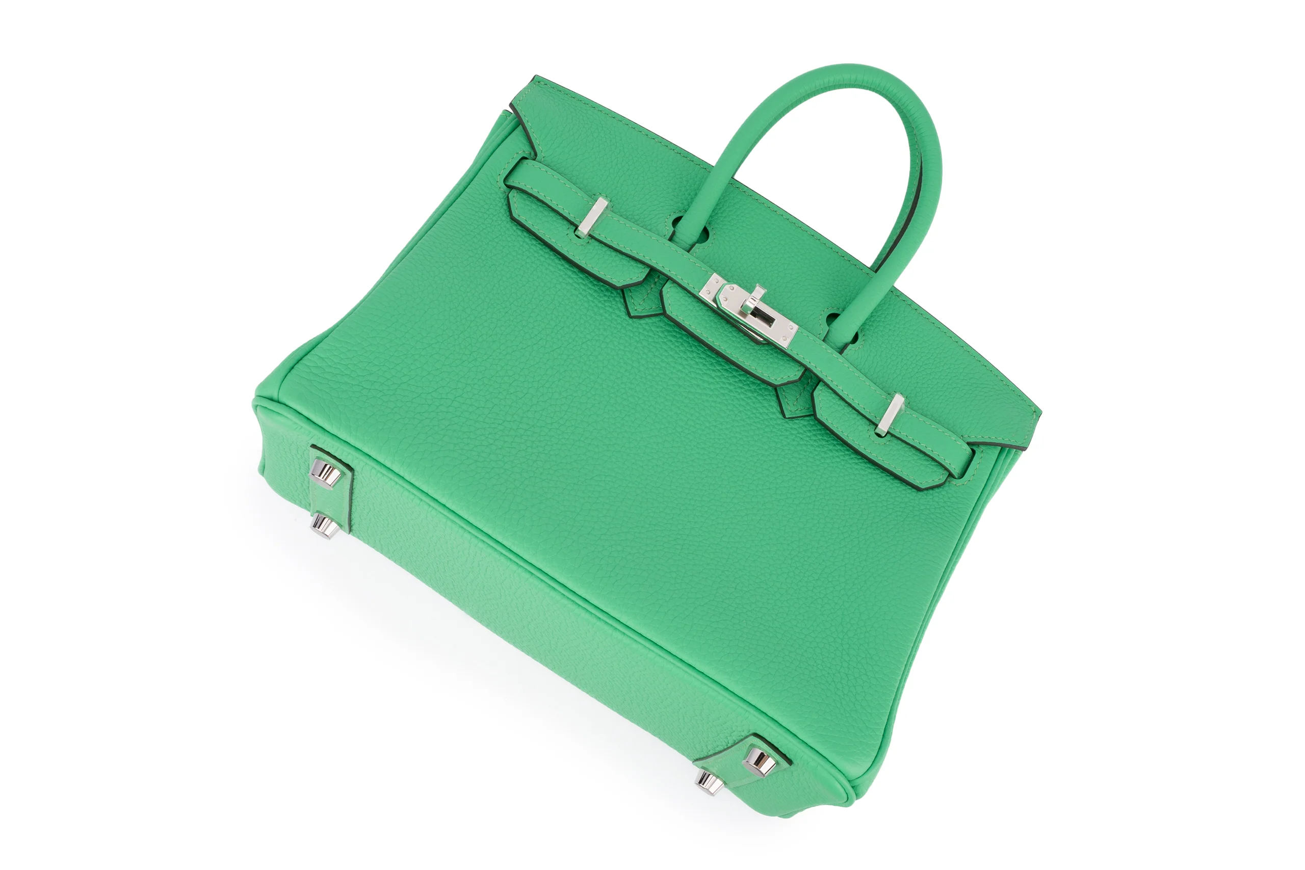 Hermès  Birkin 25 		Togo	Vert Comics	PHW - Image 8