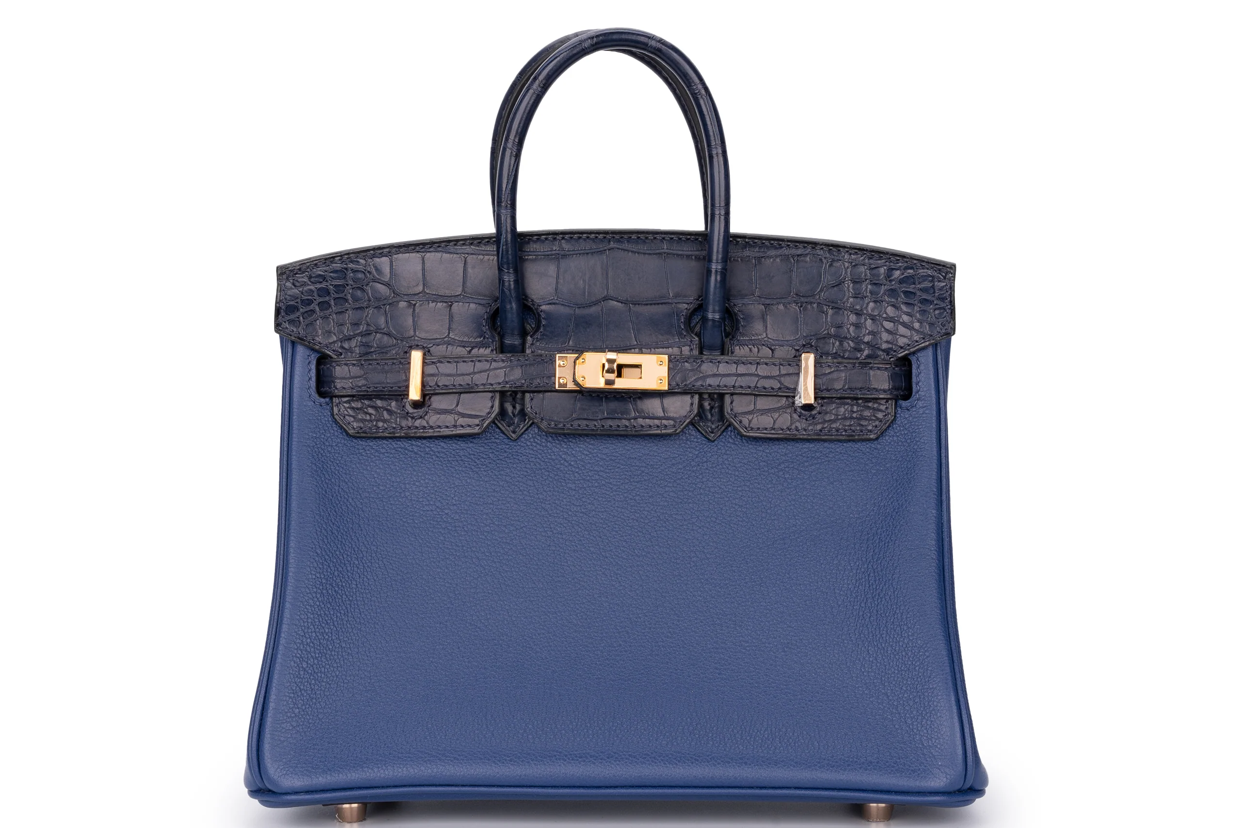 Hermès Birkin 25	Touch	Chevre	Bleu Royal	GHW
