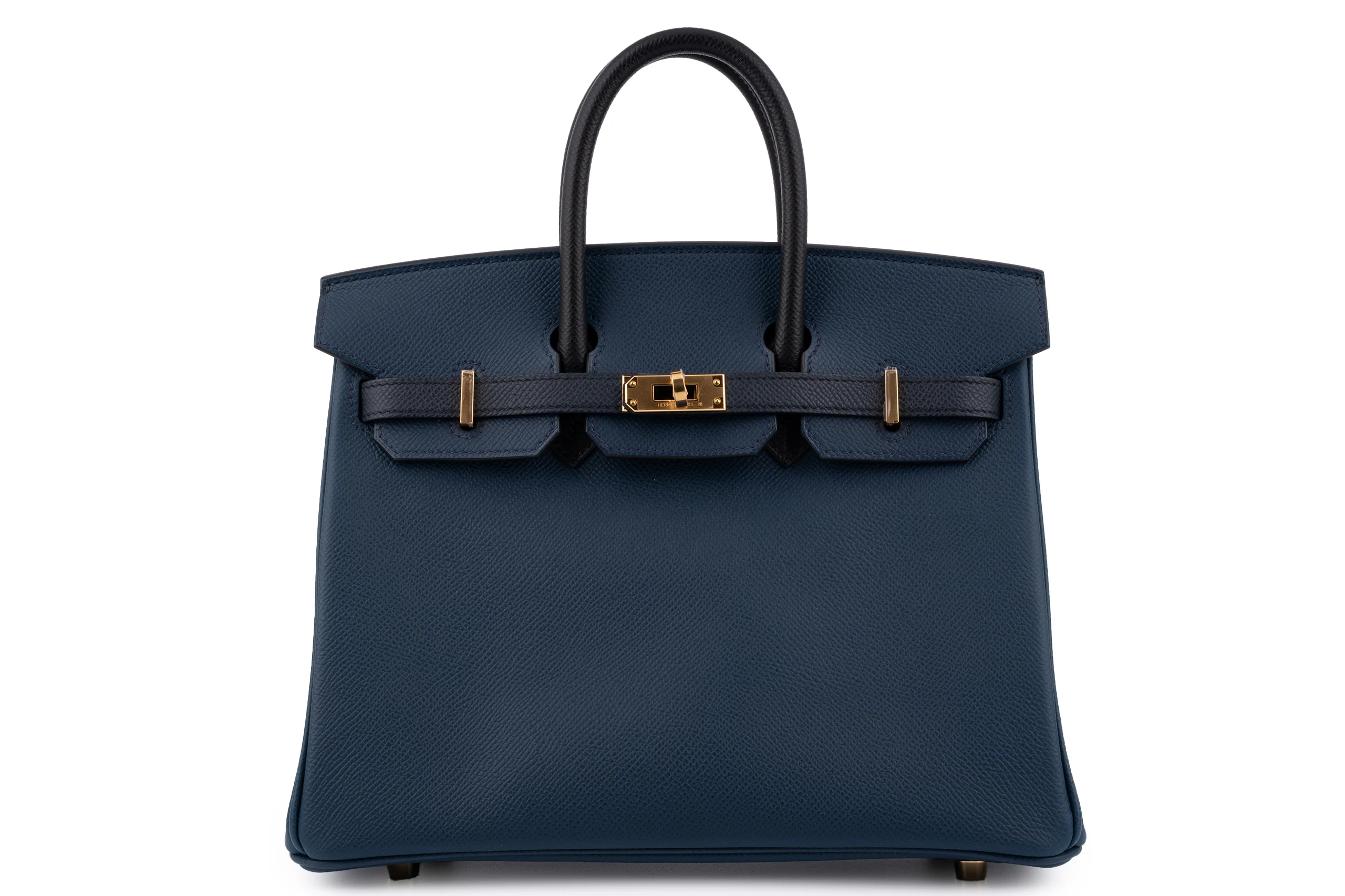 Hermès Birkin 25	Tri-Color	Epsom	Bleu De Prusse / Indigo / Noir	GHW