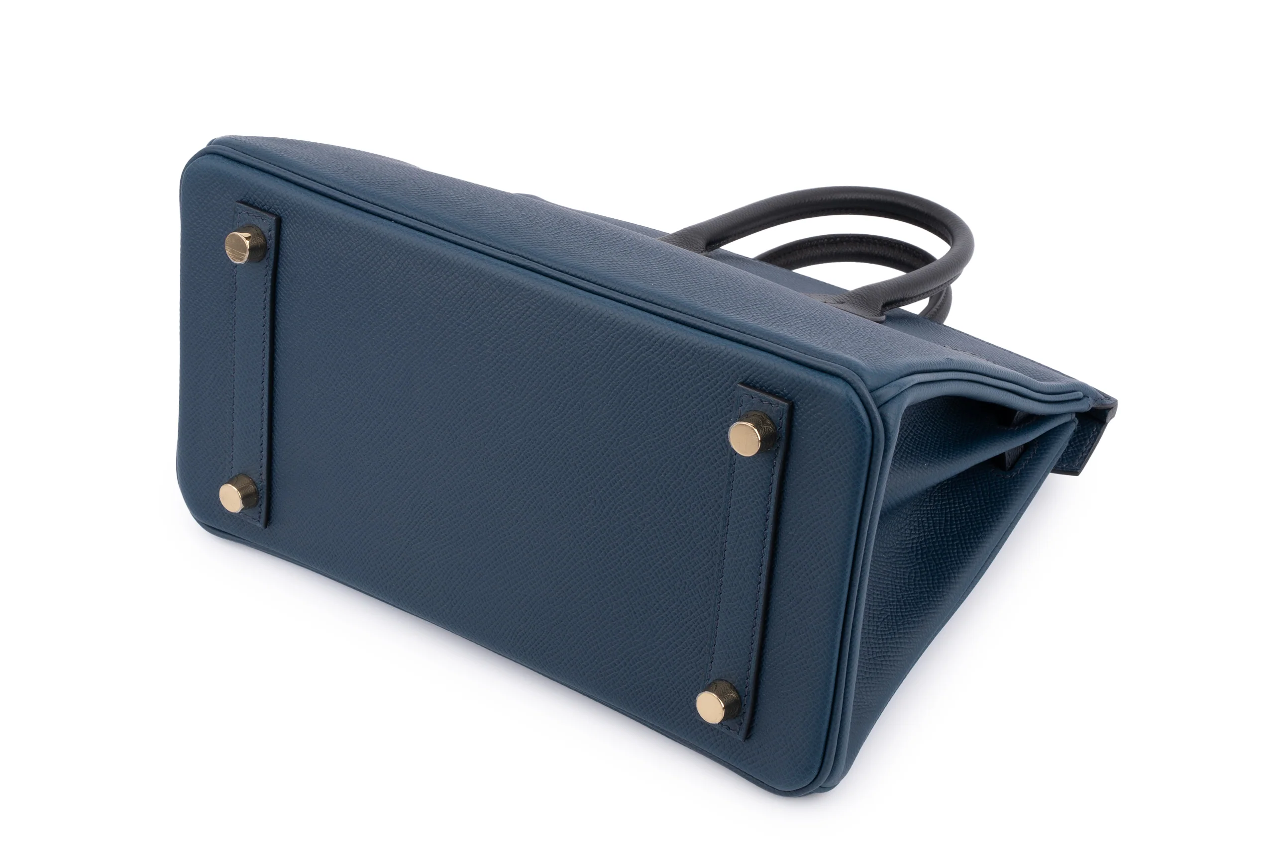 Hermès Birkin 25	Tri-Color	Epsom	Bleu De Prusse / Indigo / Noir	GHW - Image 10