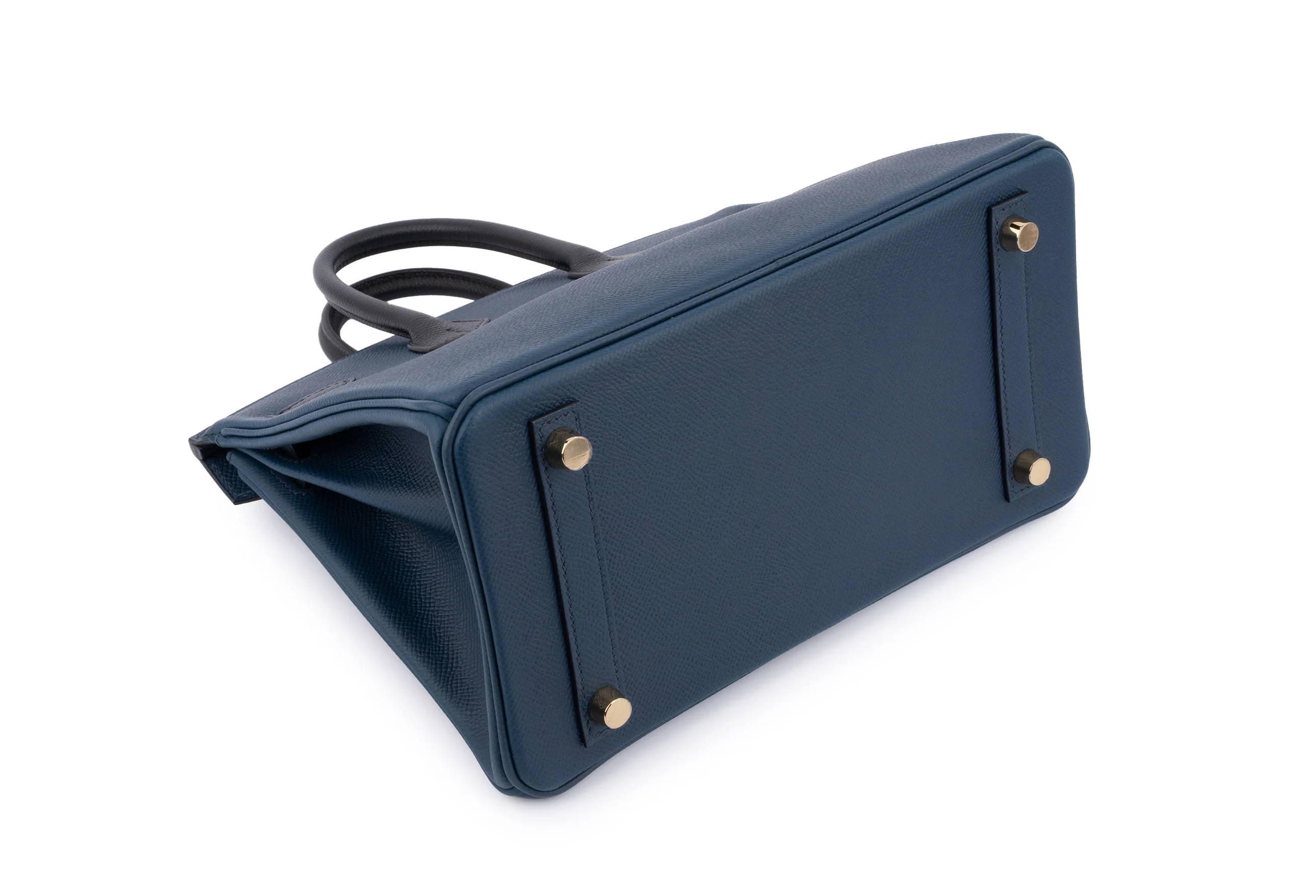 Hermès Birkin 25	Tri-Color	Epsom	Bleu De Prusse / Indigo / Noir	GHW - Image 11