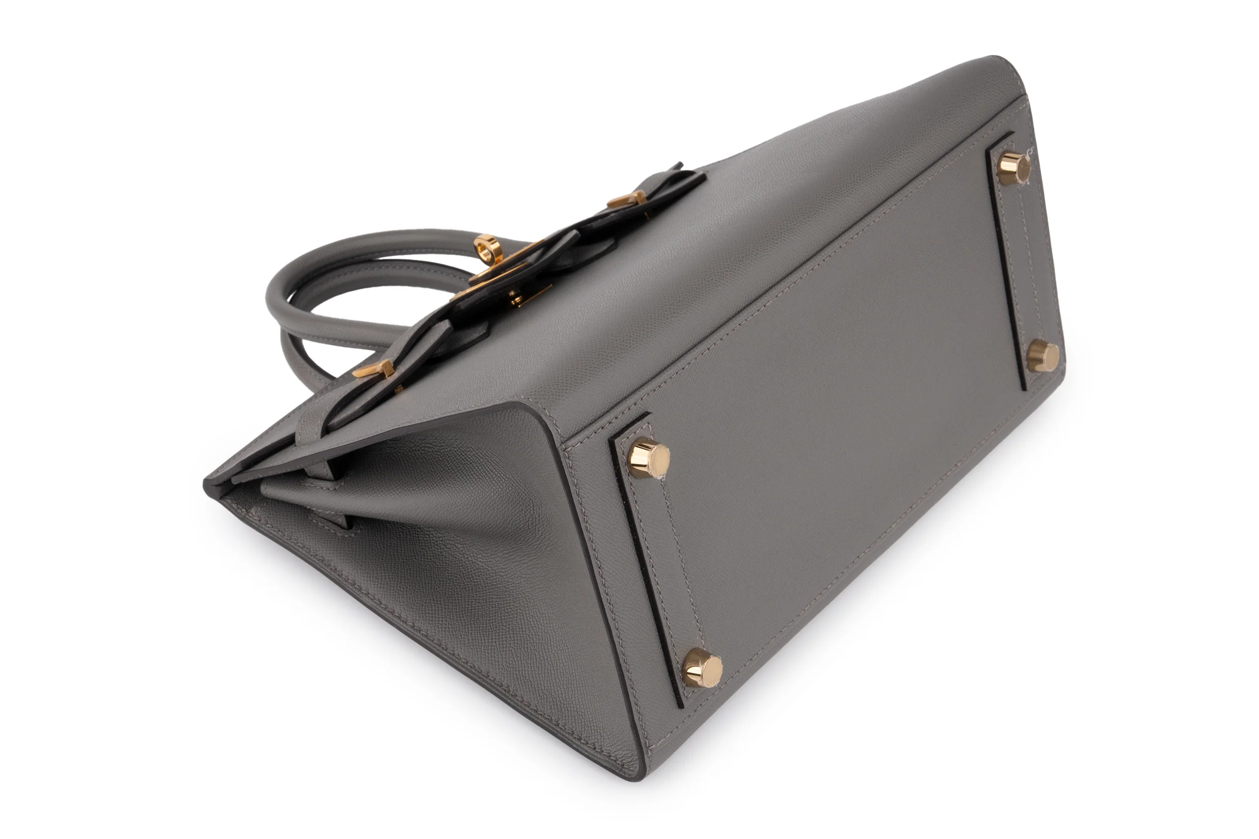 Hermès Birkin 25		Sellier  Veau Madame 	Gris Misty 	GHW - Image 11