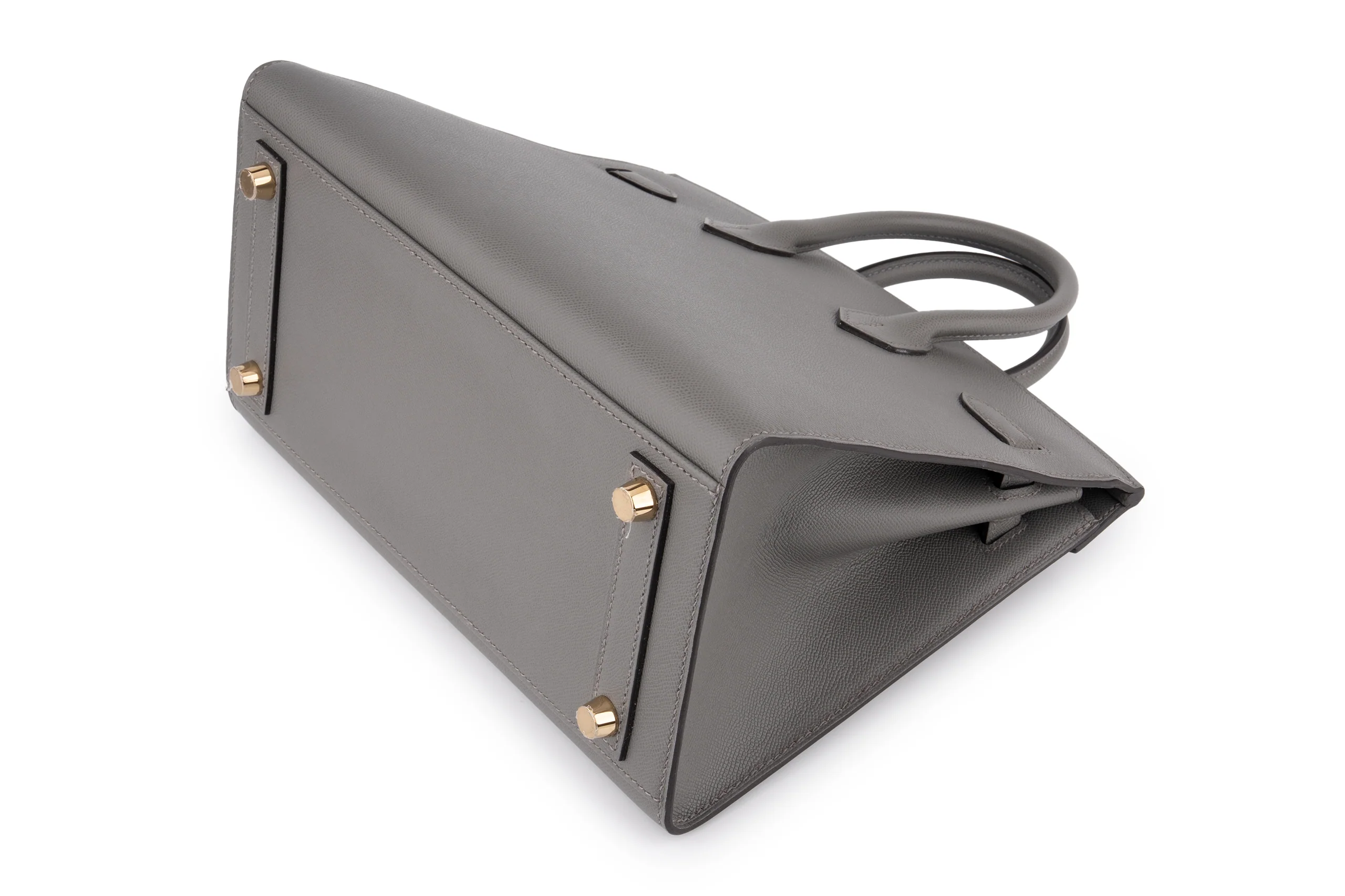 Hermès Birkin 25		Sellier  Veau Madame 	Gris Misty 	GHW - Image 12