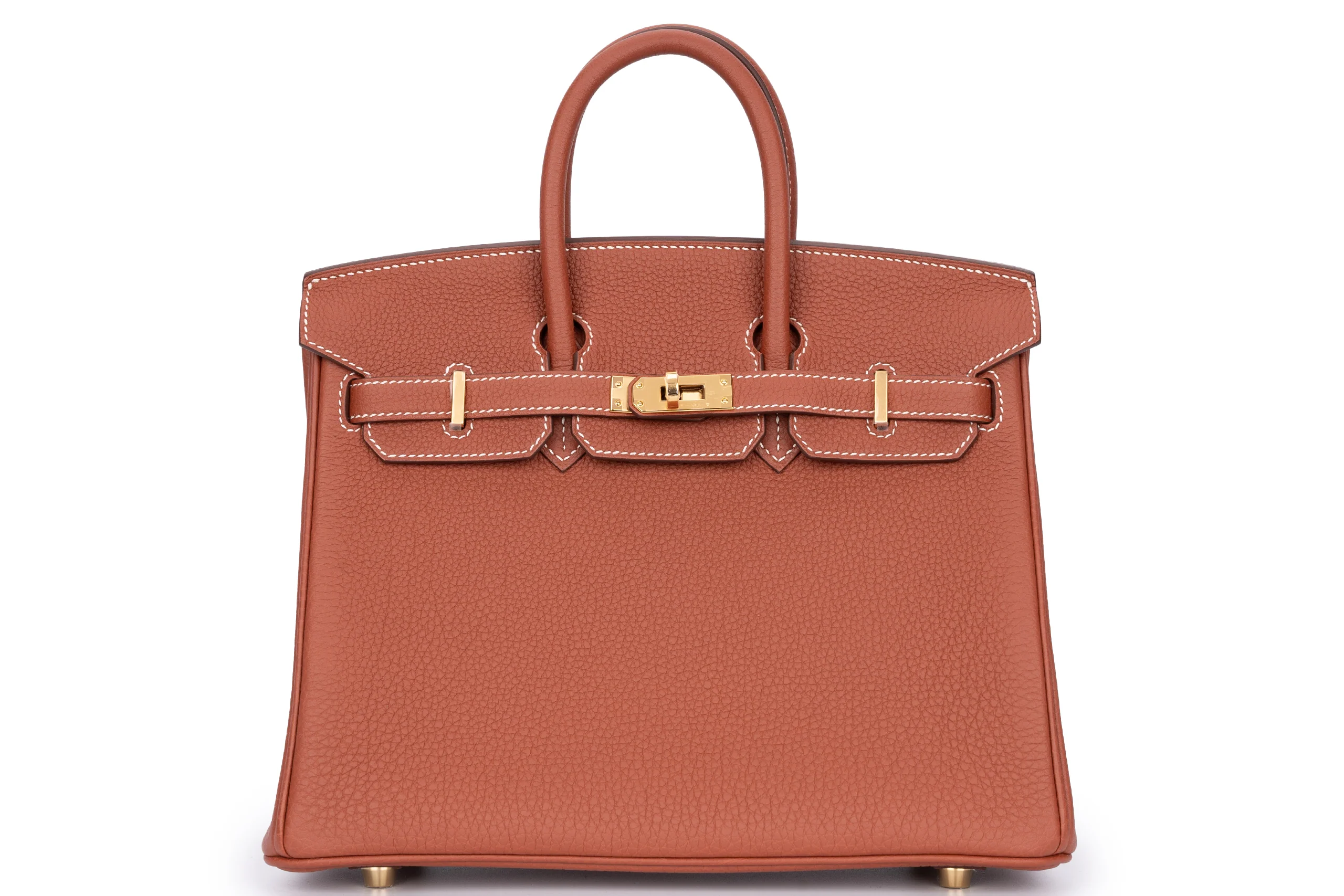 Hermès Birkin 25	Veau	Togo	Sienne	GHW