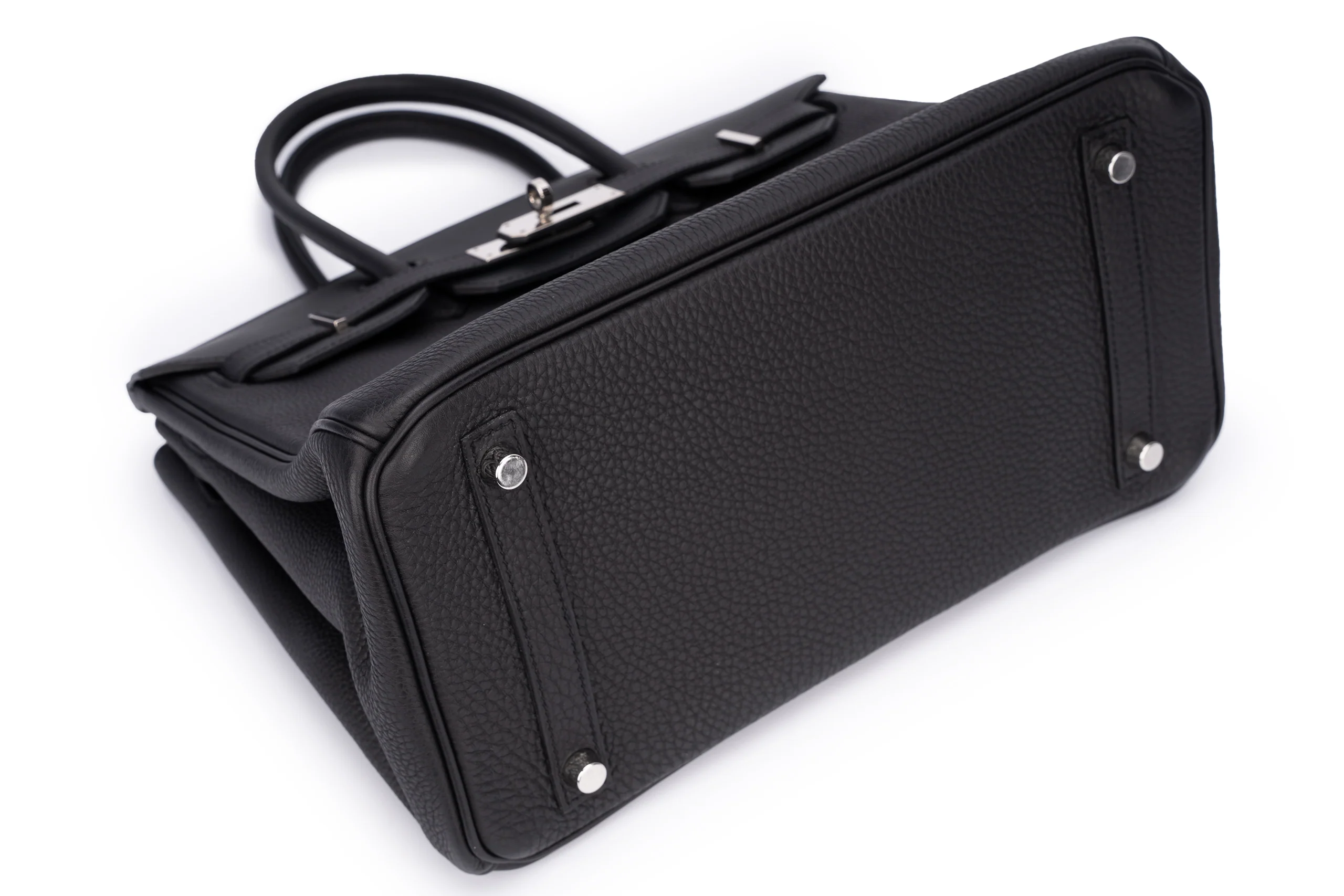Hermès Birkin 30 3 in 1 Black Togo Swift Palladium Hardware - Image 11