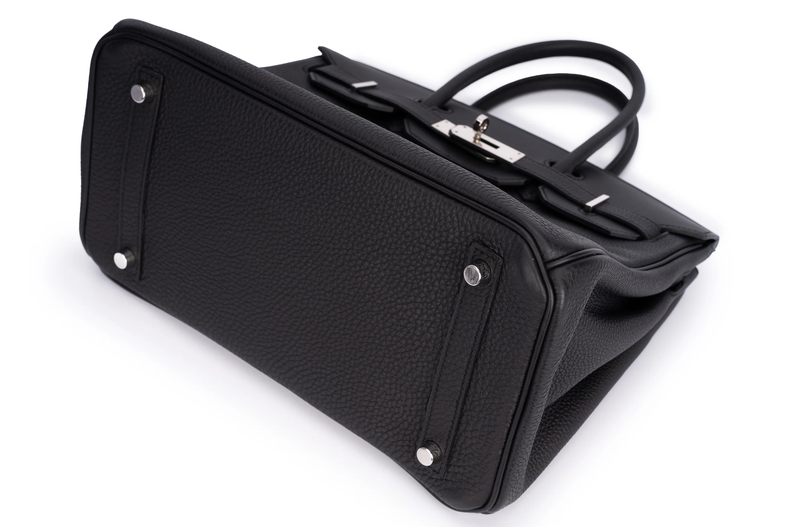 Hermès Birkin 30 3 in 1 Black Togo Swift Palladium Hardware - Image 12