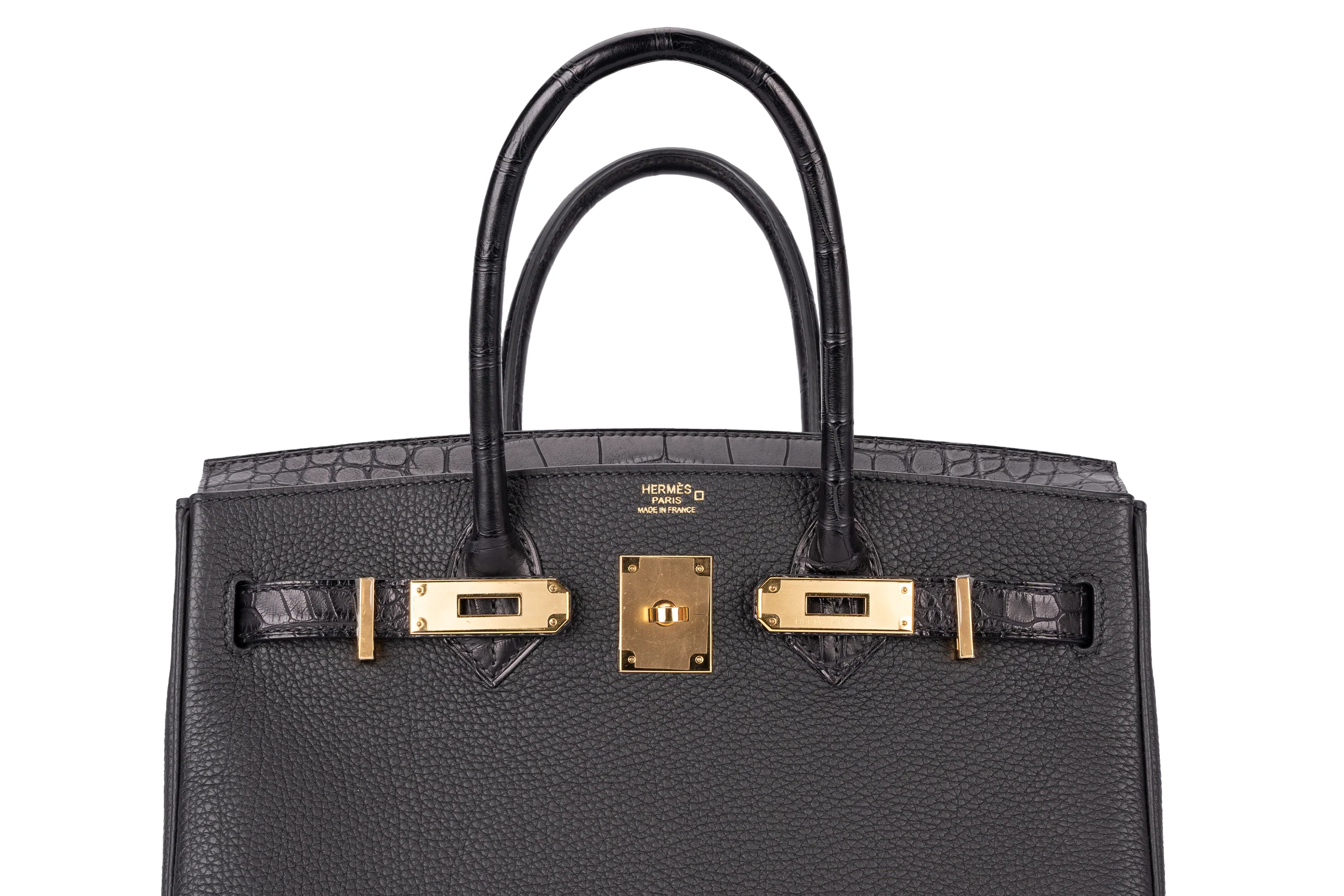 Hermès Birkin 30 Alligator Touch Veau Togo Black GHW - Image 8