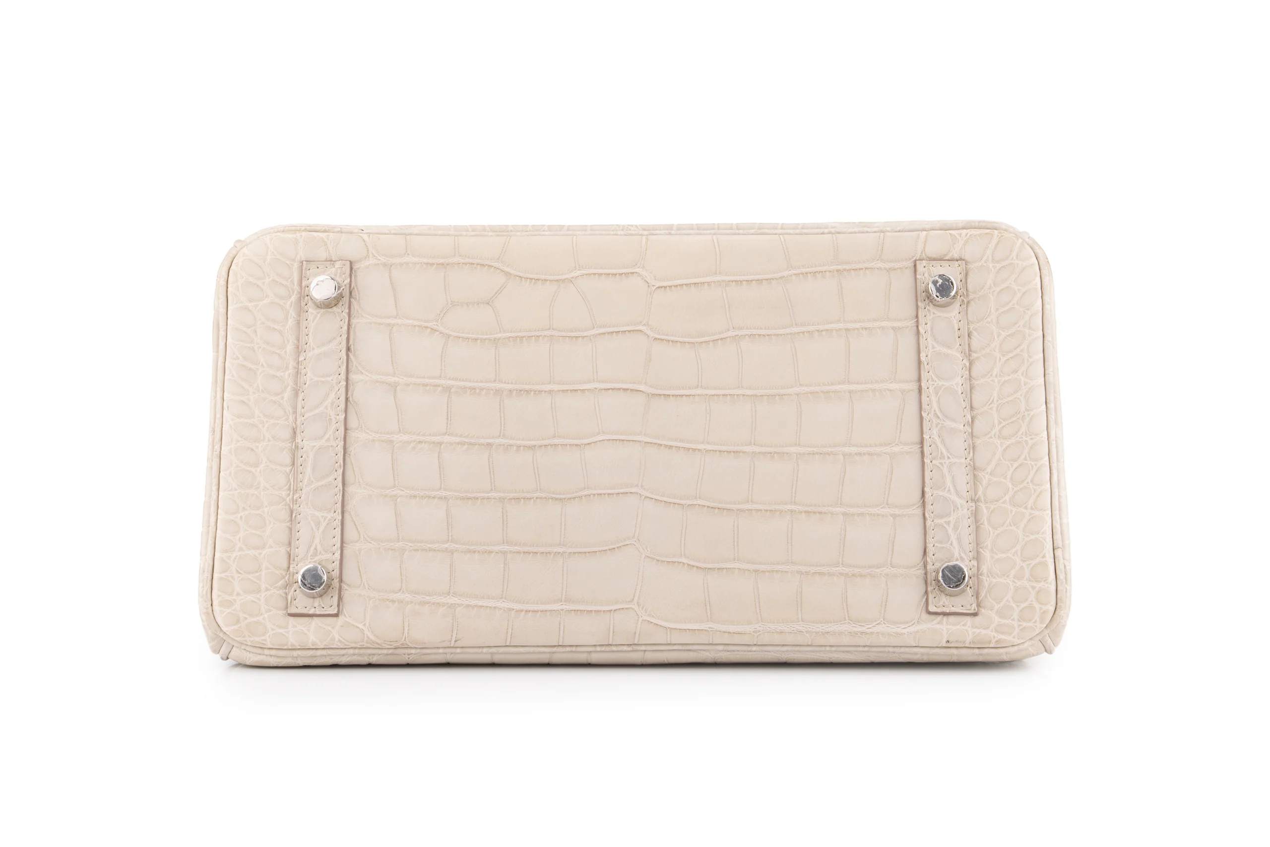 Hermès Birkin 30 Croc Beton PHW - Image 6