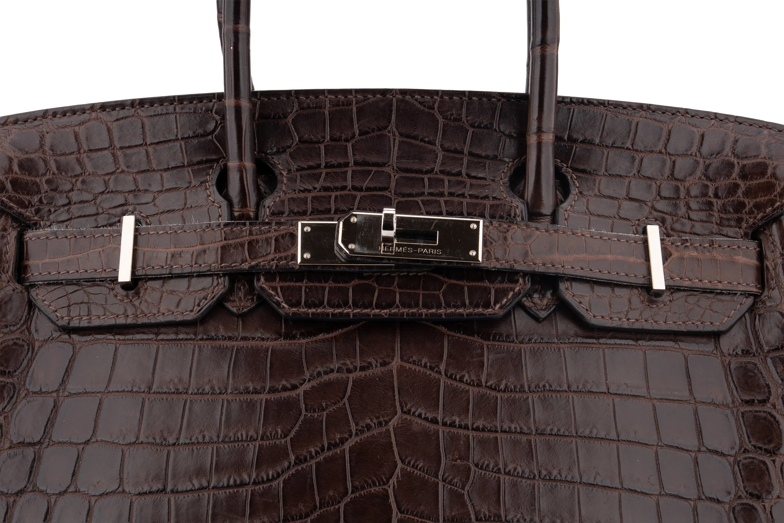 Hermès Birkin 30		Croc Niloticus	Ebene	PHW - Image 7