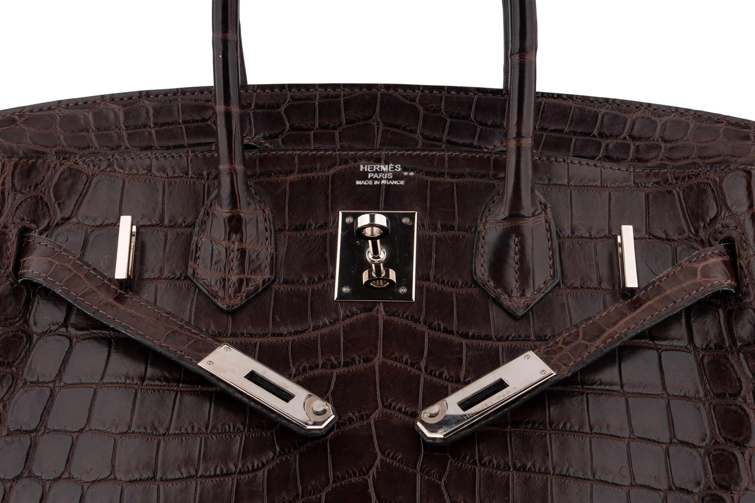 Hermès Birkin 30		Croc Niloticus	Ebene	PHW - Image 8