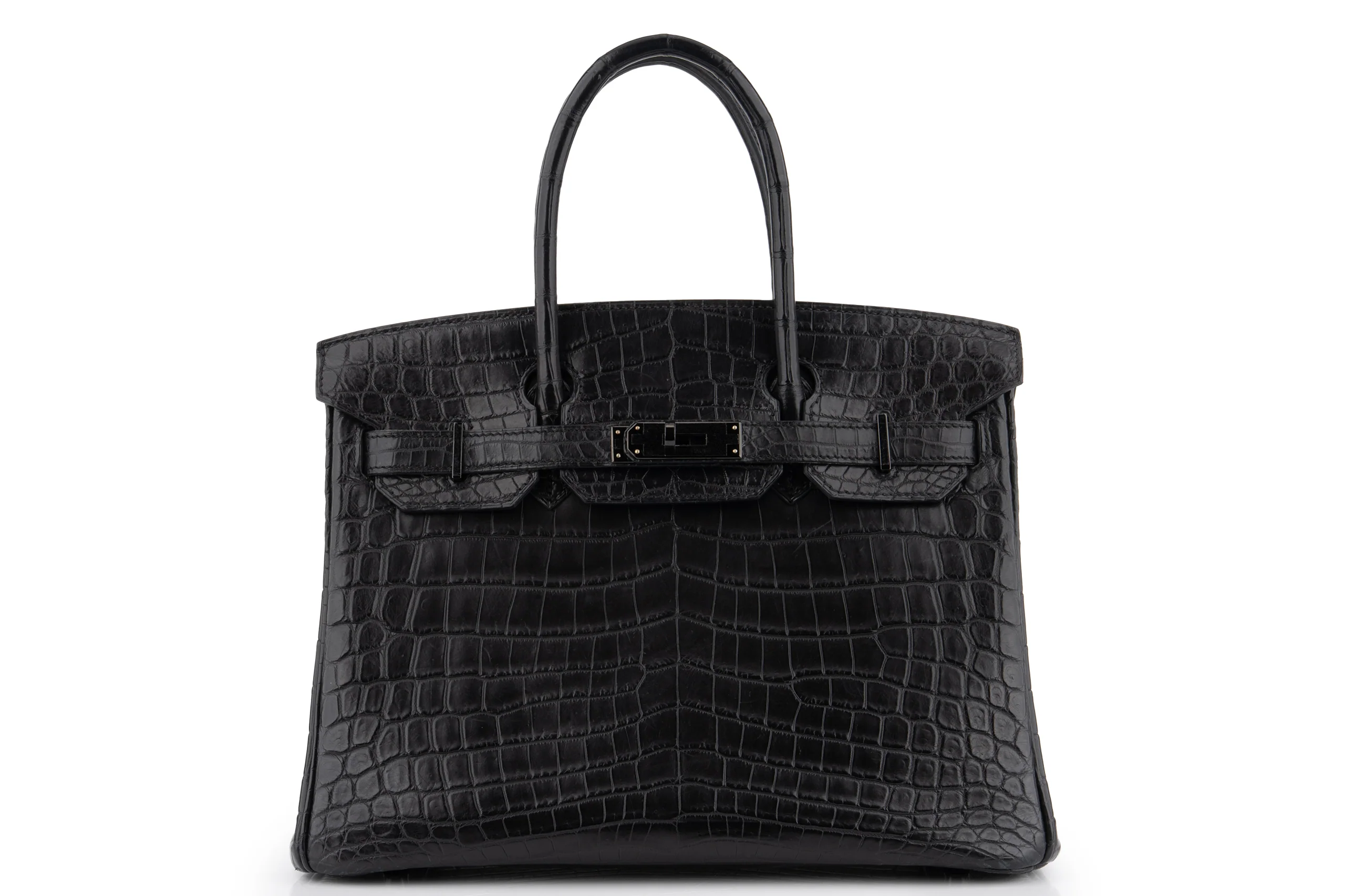 Hermès Birkin 30 Crocodile Niloticus So Black PVD