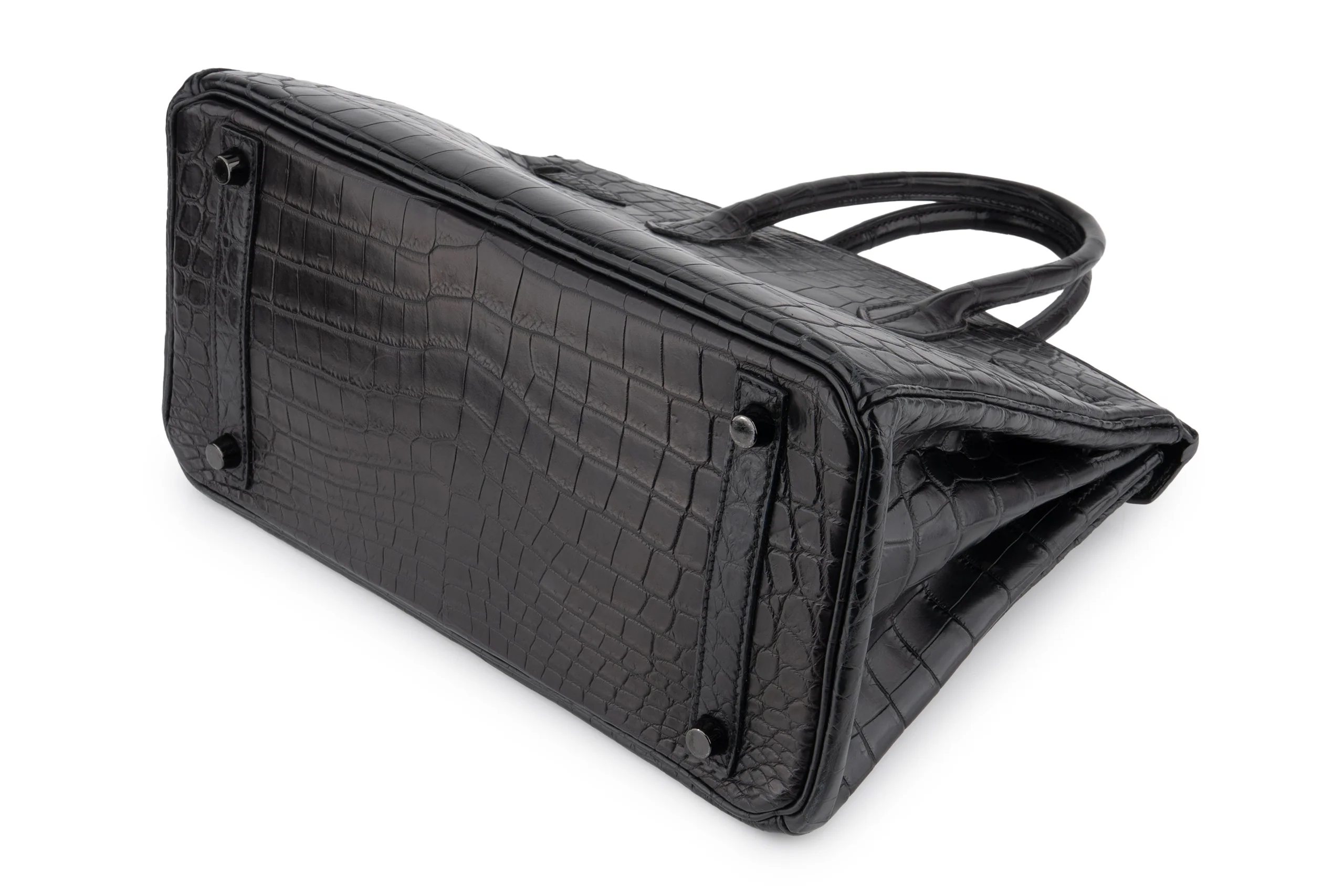 Hermès Birkin 30 Crocodile Niloticus So Black PVD - Image 12