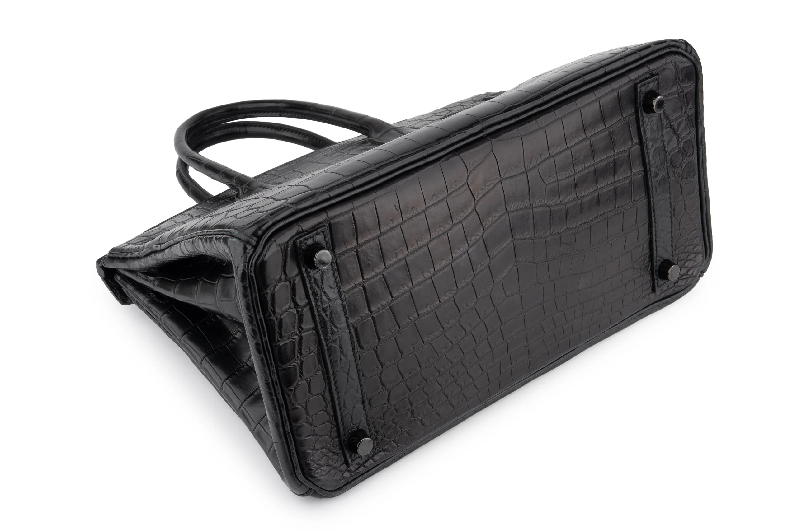 Hermès Birkin 30 Crocodile Niloticus So Black PVD - Image 13