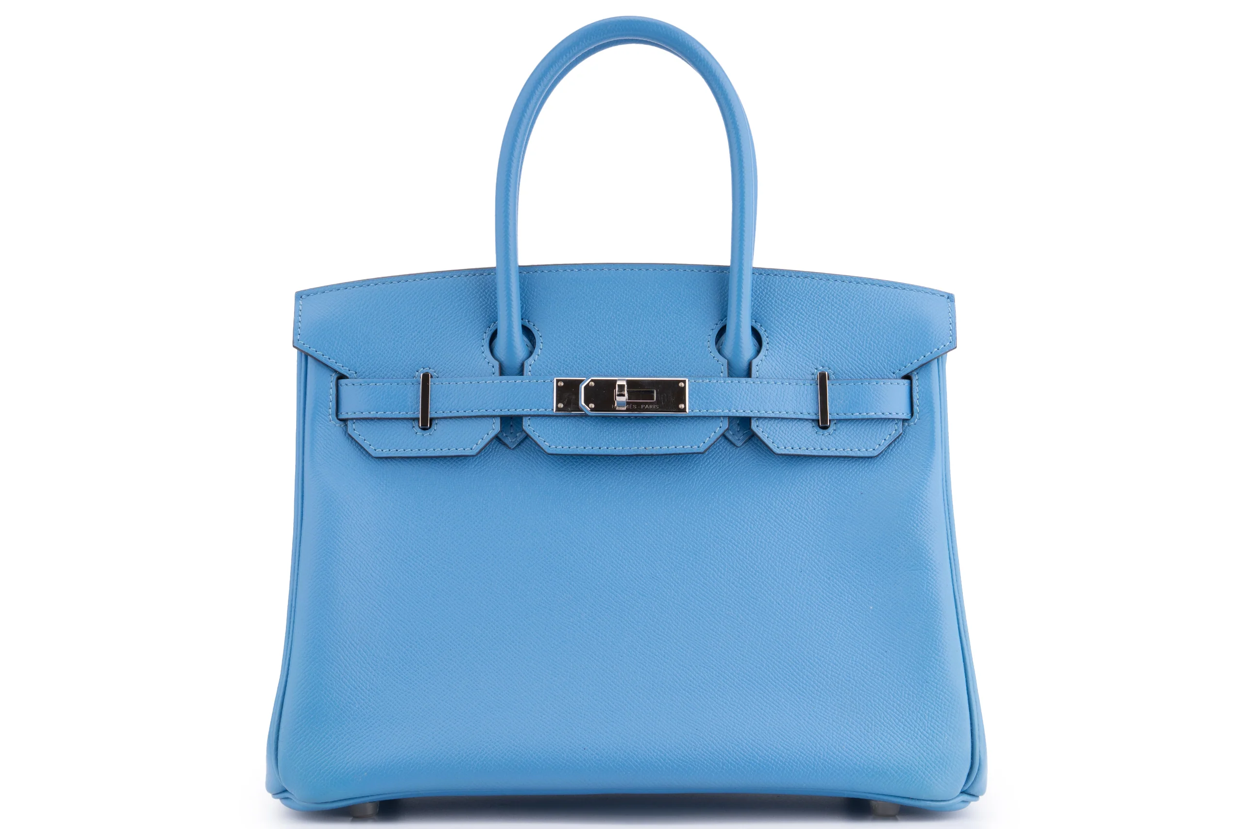 Hermès Birkin 30 Epsom	Bleu Paradis PHW