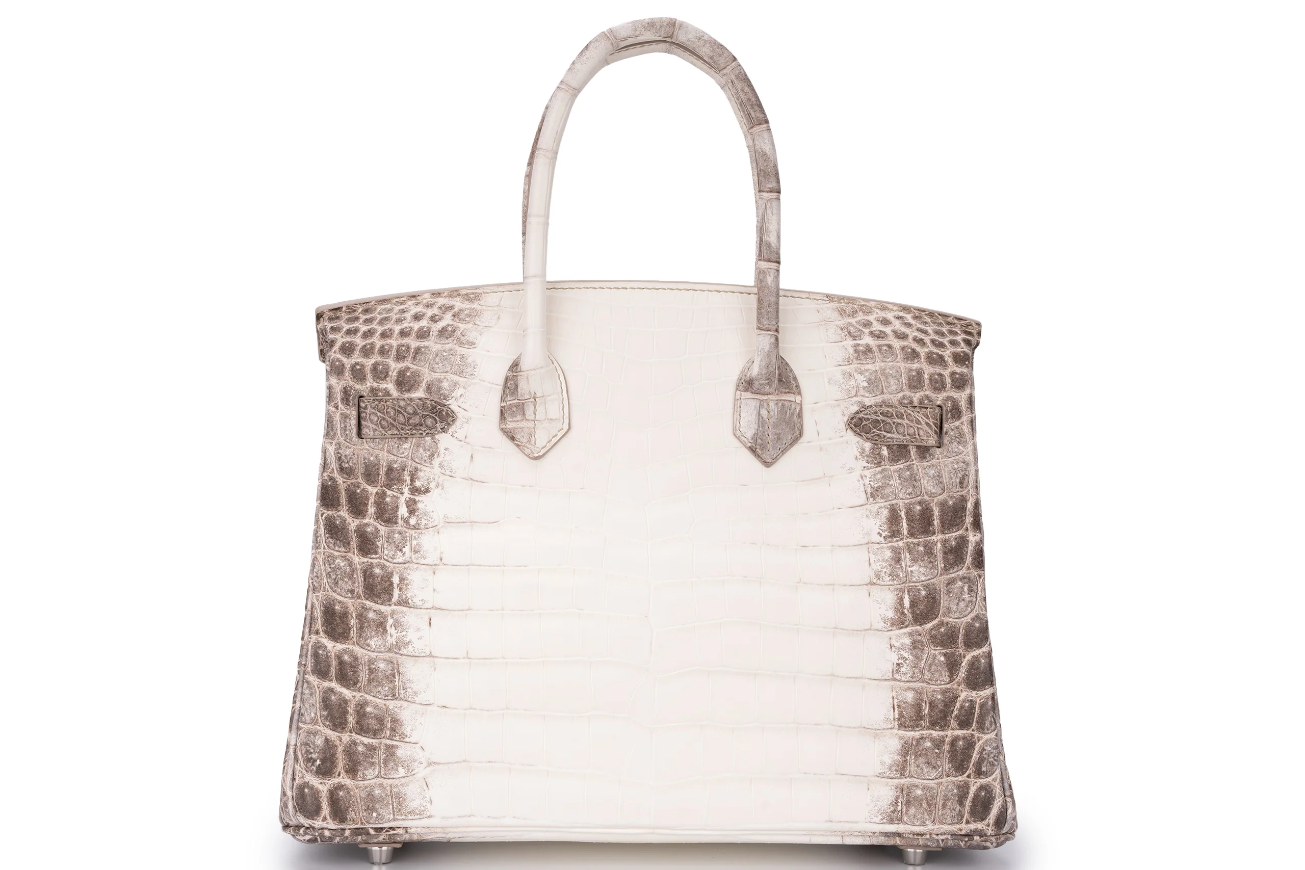 Hermès Birkin 30 Exotic Himalaya Blanc Crocodile Niloticus White Gold And Diamond - Image 4