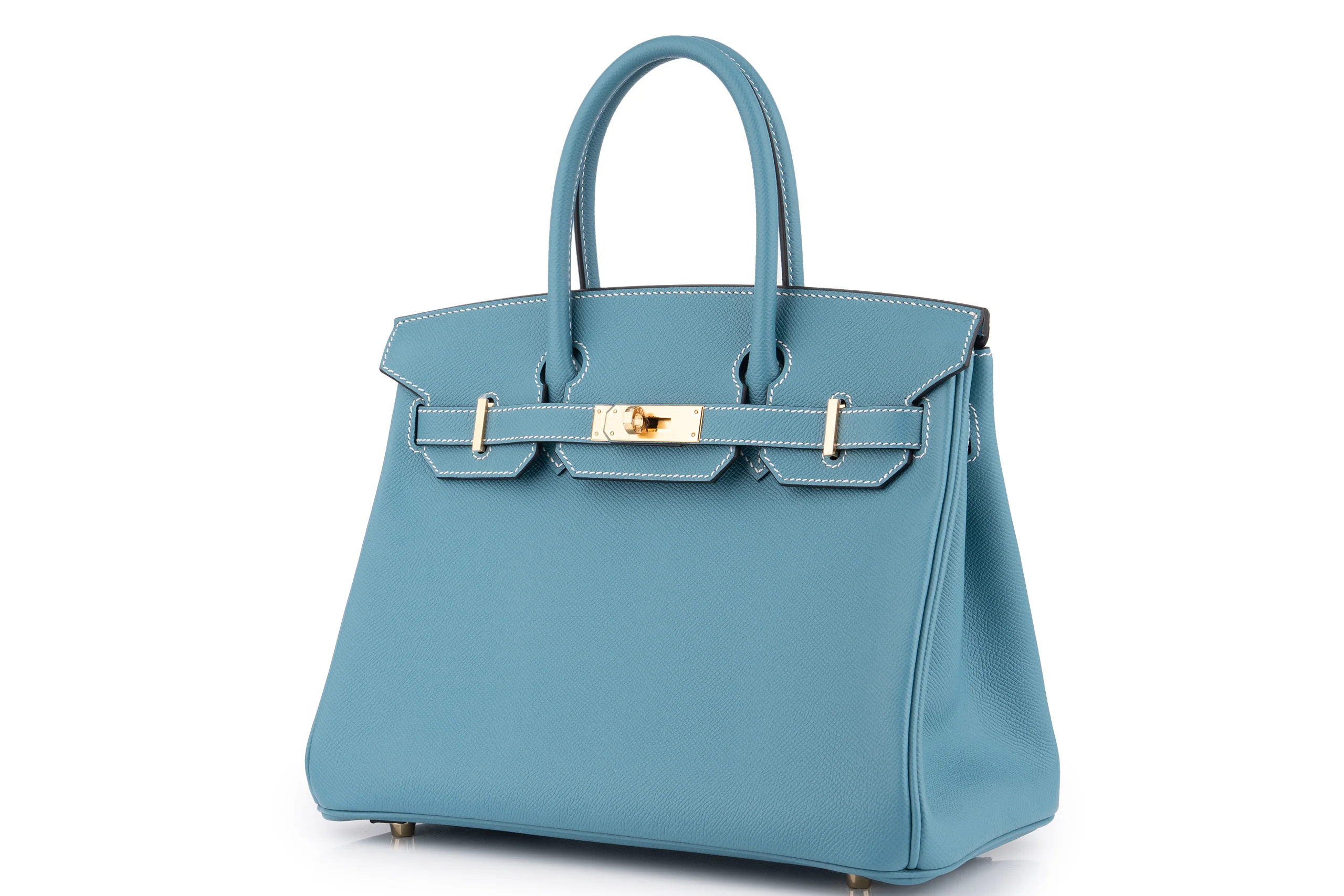 Hermès Birkin 30	Retourne	Epsom	Blue Jean	GHW - Image 2