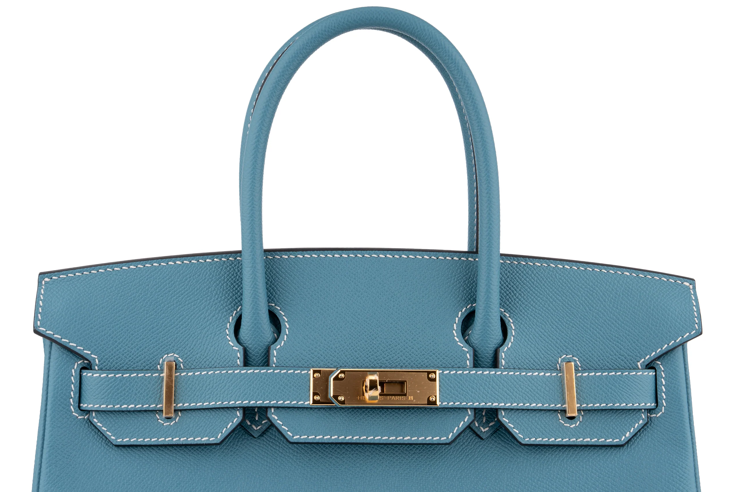 Hermès Birkin 30	Retourne	Epsom	Blue Jean	GHW - Image 6