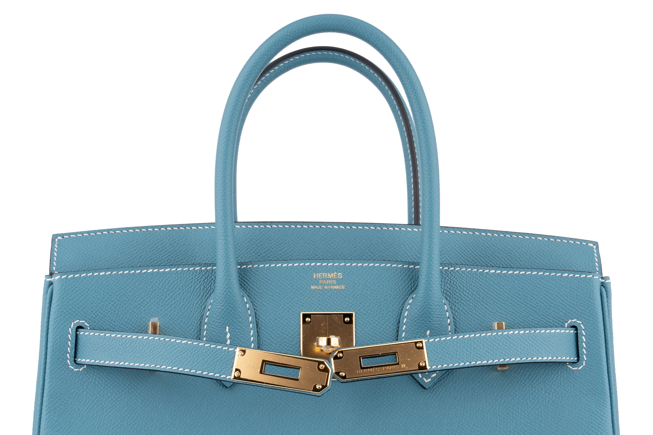 Hermès Birkin 30	Retourne	Epsom	Blue Jean	GHW - Image 7