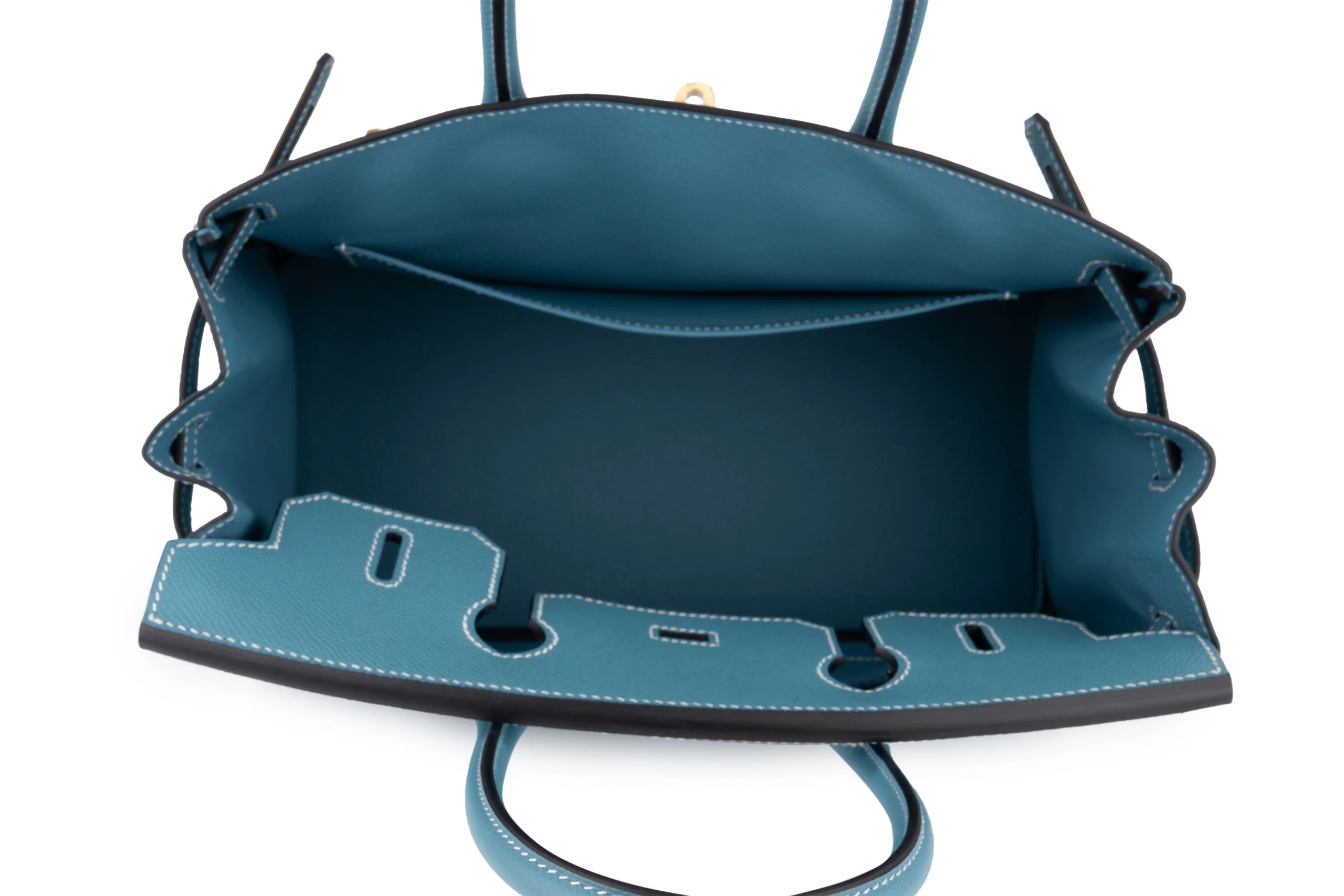 Hermès Birkin 30	Retourne	Epsom	Blue Jean	GHW - Image 8