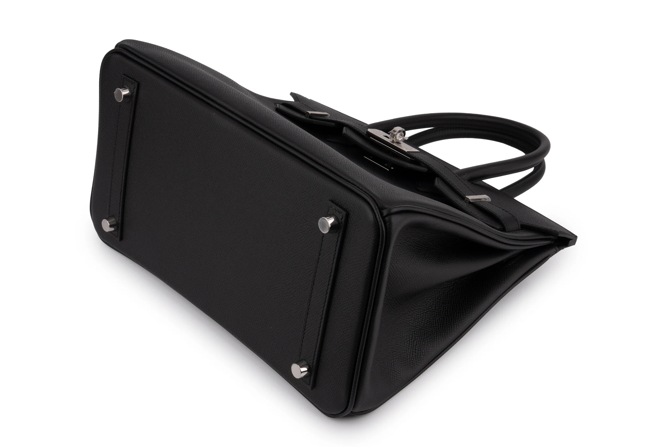 Hermès Birkin 30	Retourne	Epsom	Noir 	PHW - Image 8
