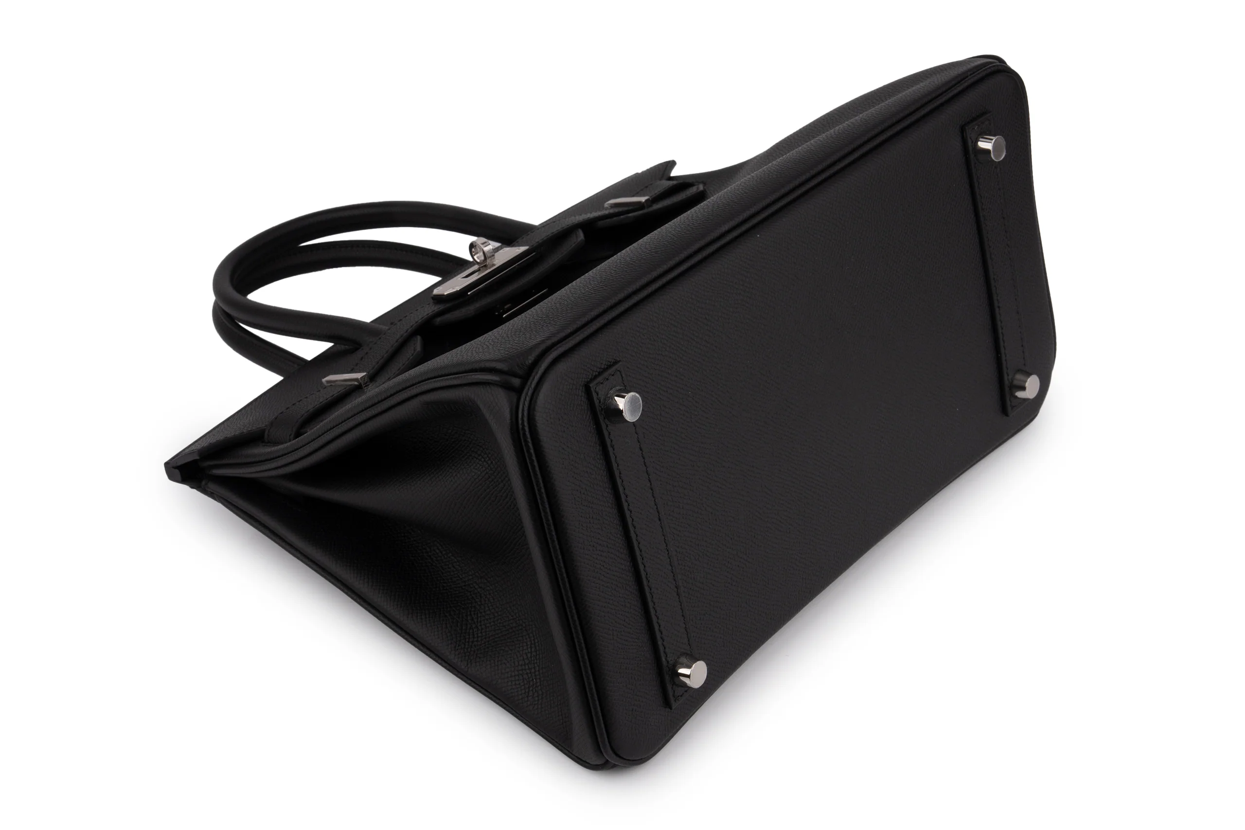 Hermès Birkin 30	Retourne	Epsom	Noir 	PHW - Image 9