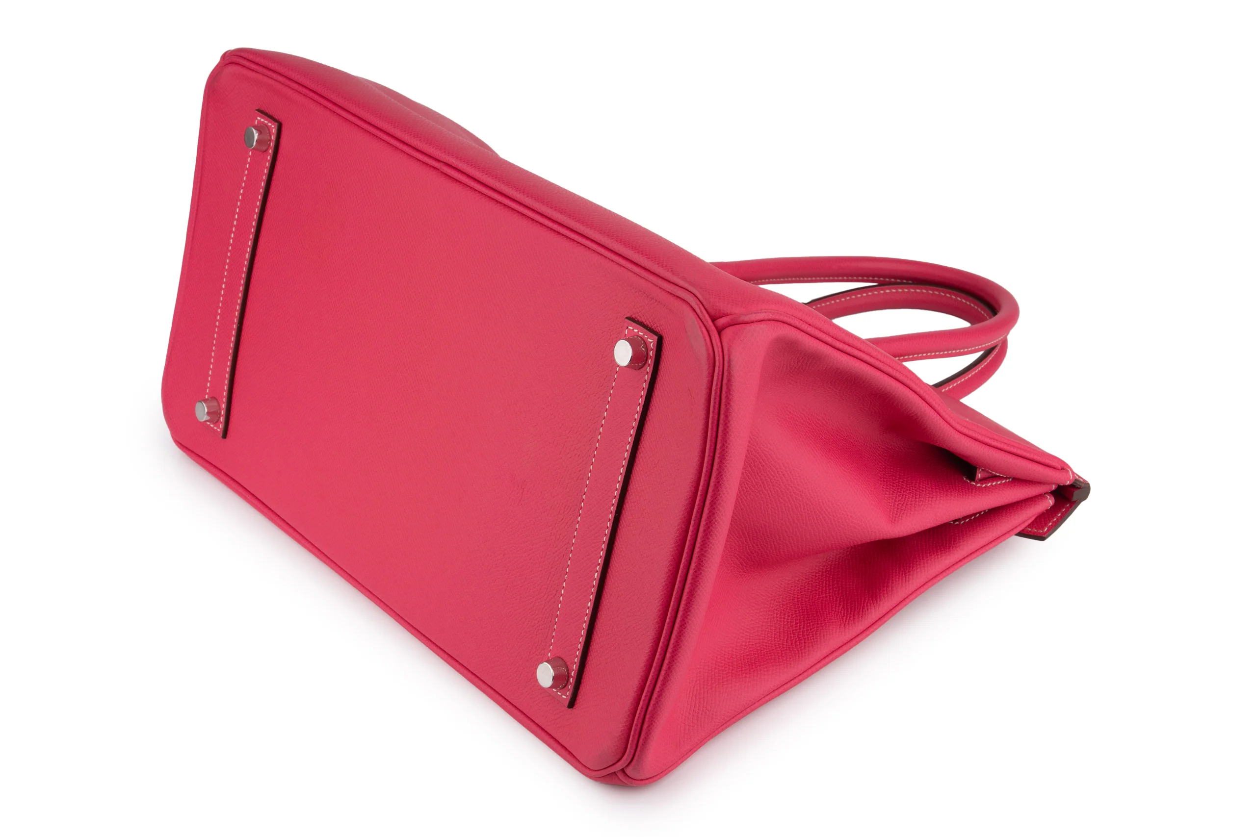 Hermès Birkin 35	Retourne	Epsom	Rose Tyrian 	PHW - Image 12