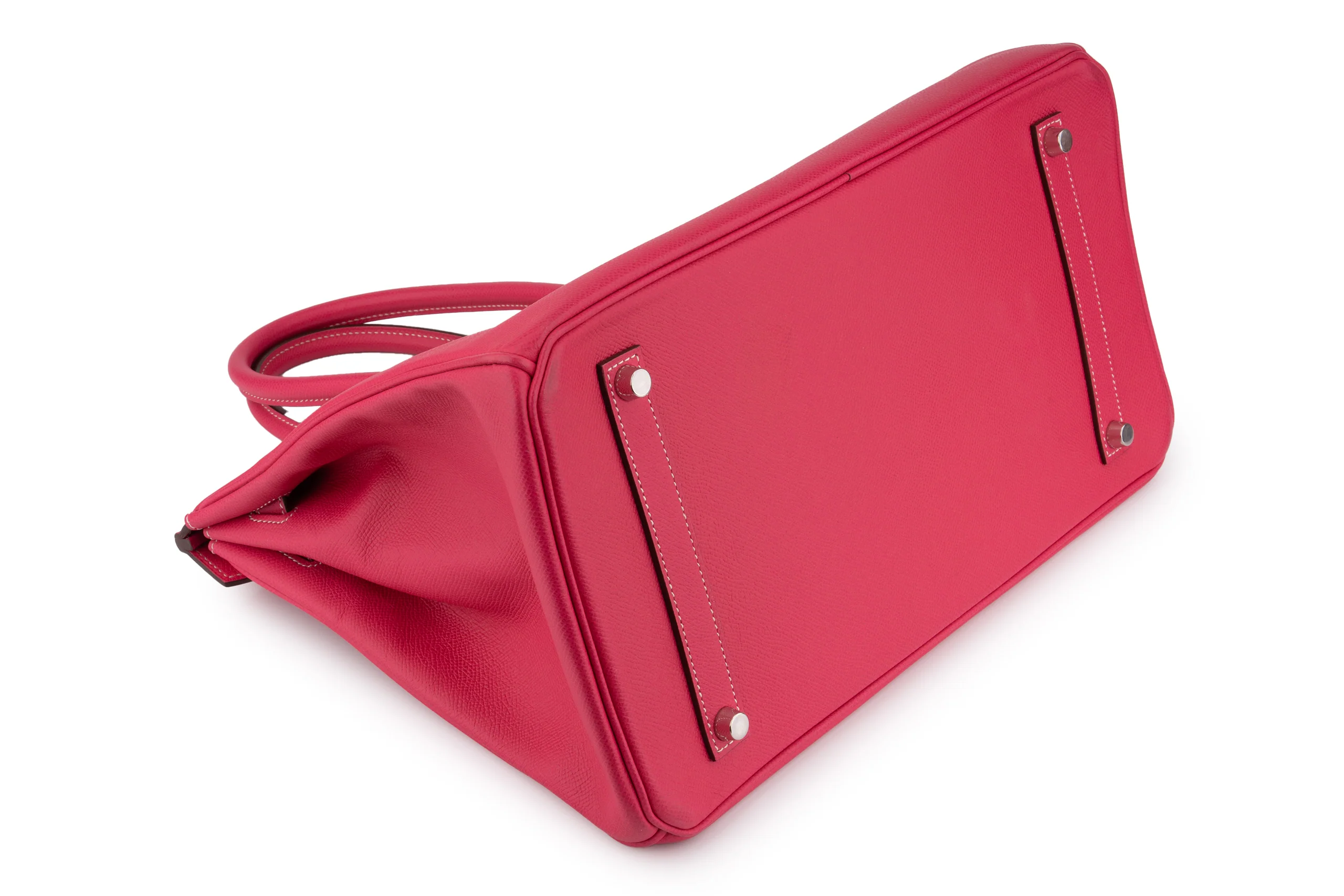 Hermès Birkin 35	Retourne	Epsom	Rose Tyrian 	PHW - Image 13