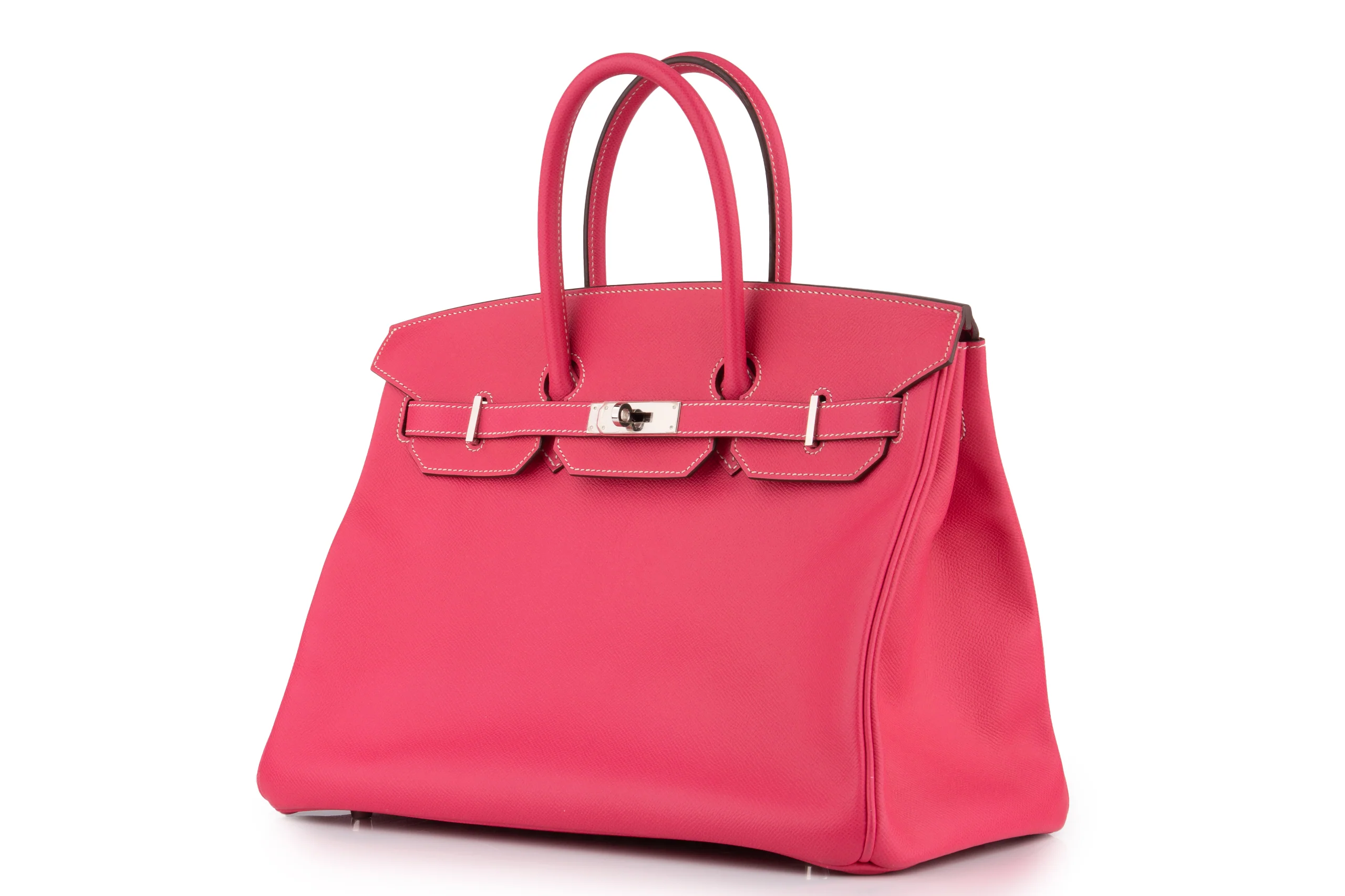 Hermès Birkin 35	Retourne	Epsom	Rose Tyrian 	PHW - Image 2