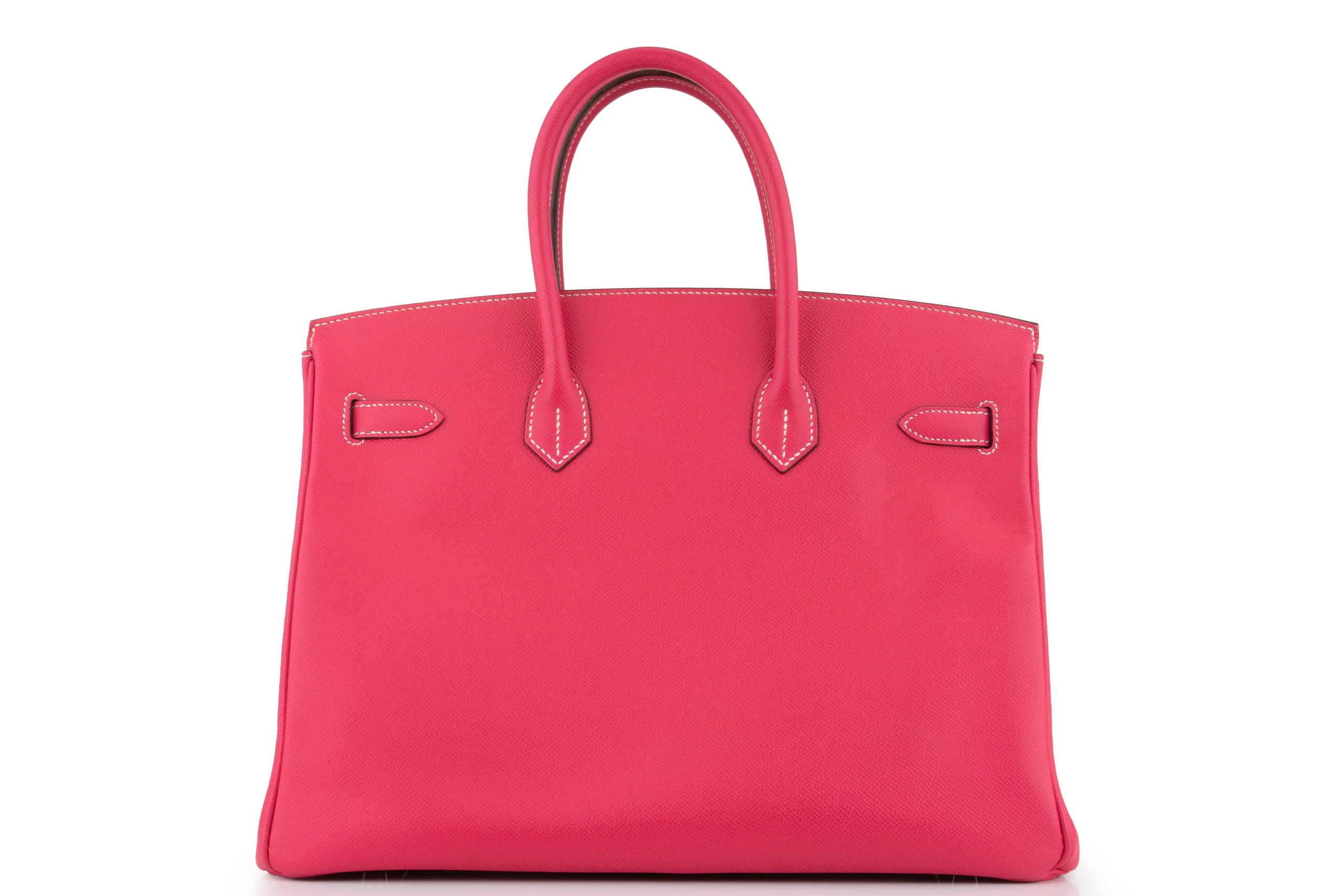 Hermès Birkin 35	Retourne	Epsom	Rose Tyrian 	PHW - Image 4