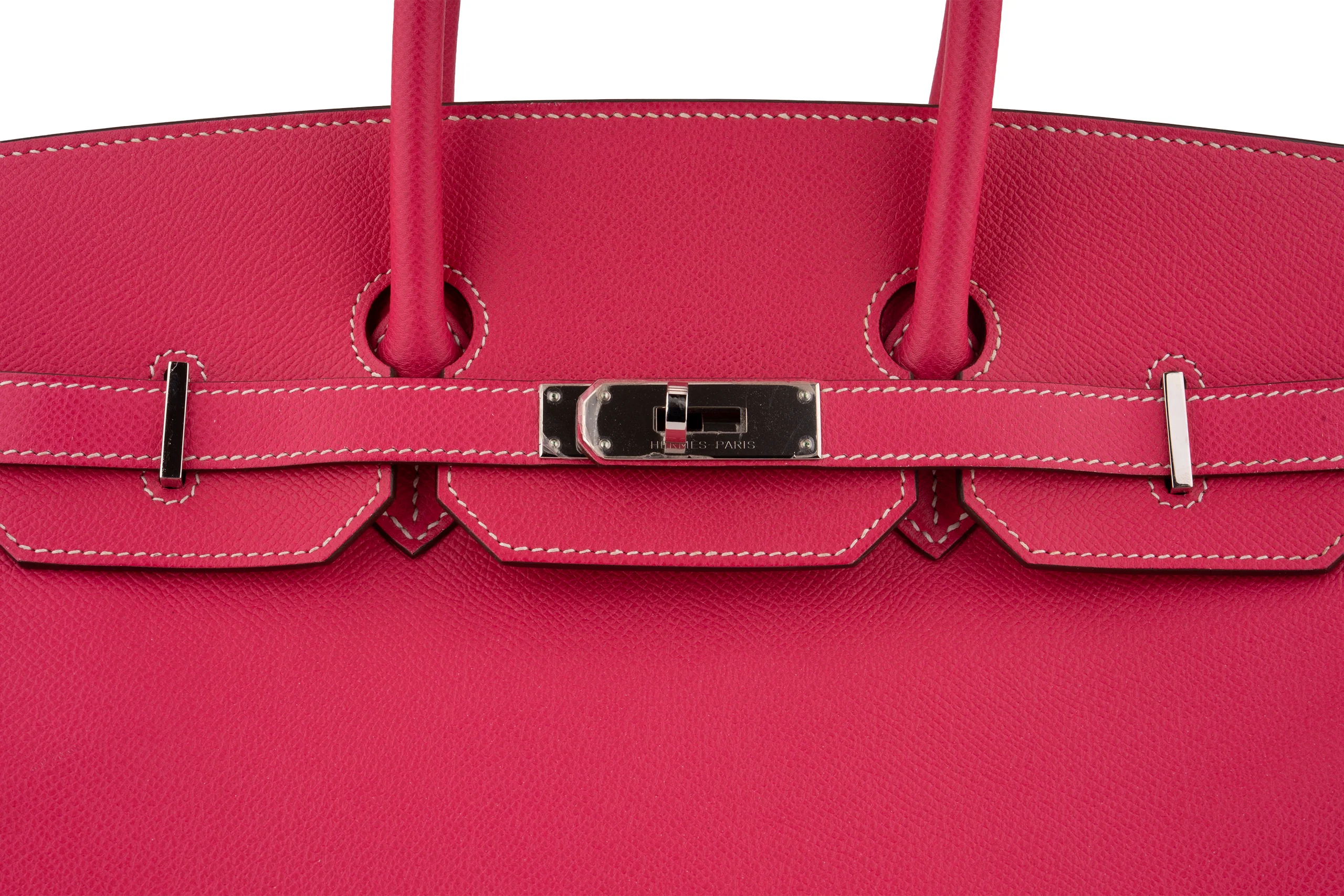 Hermès Birkin 35	Retourne	Epsom	Rose Tyrian 	PHW - Image 7