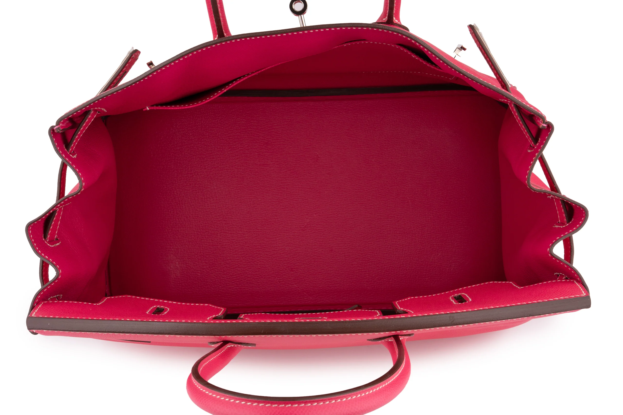 Hermès Birkin 35	Retourne	Epsom	Rose Tyrian 	PHW - Image 9