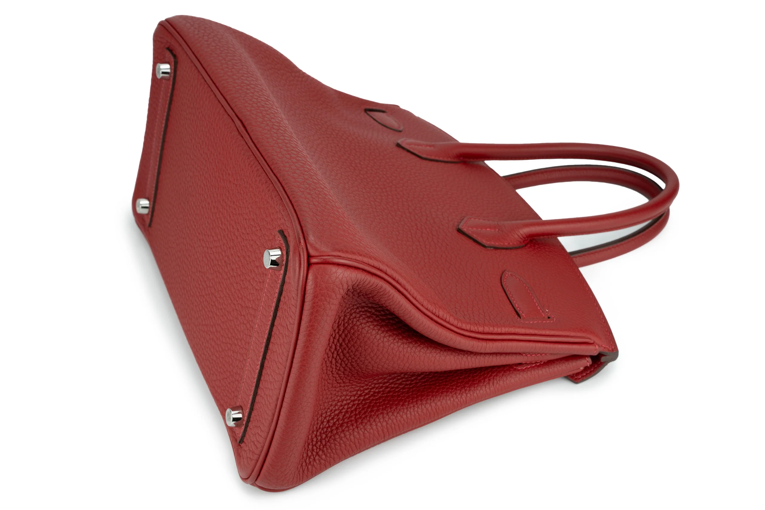 Hermès Birkin 30 Retourne Togo Rouge VIF PHW - Image 11