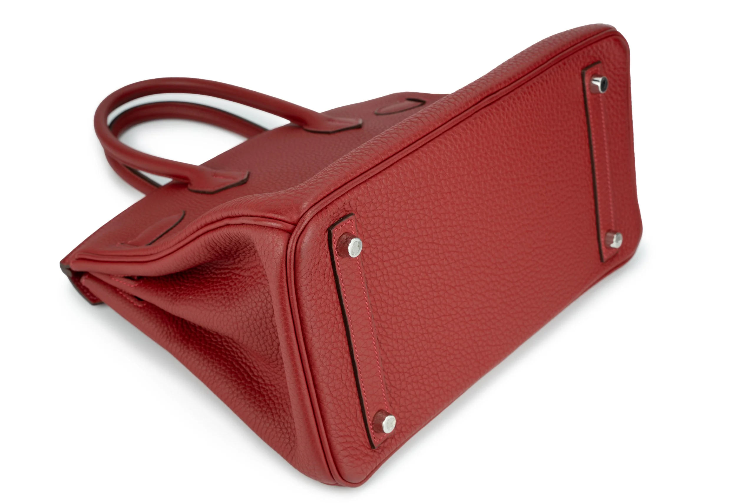 Hermès Birkin 30 Retourne Togo Rouge VIF PHW - Image 12