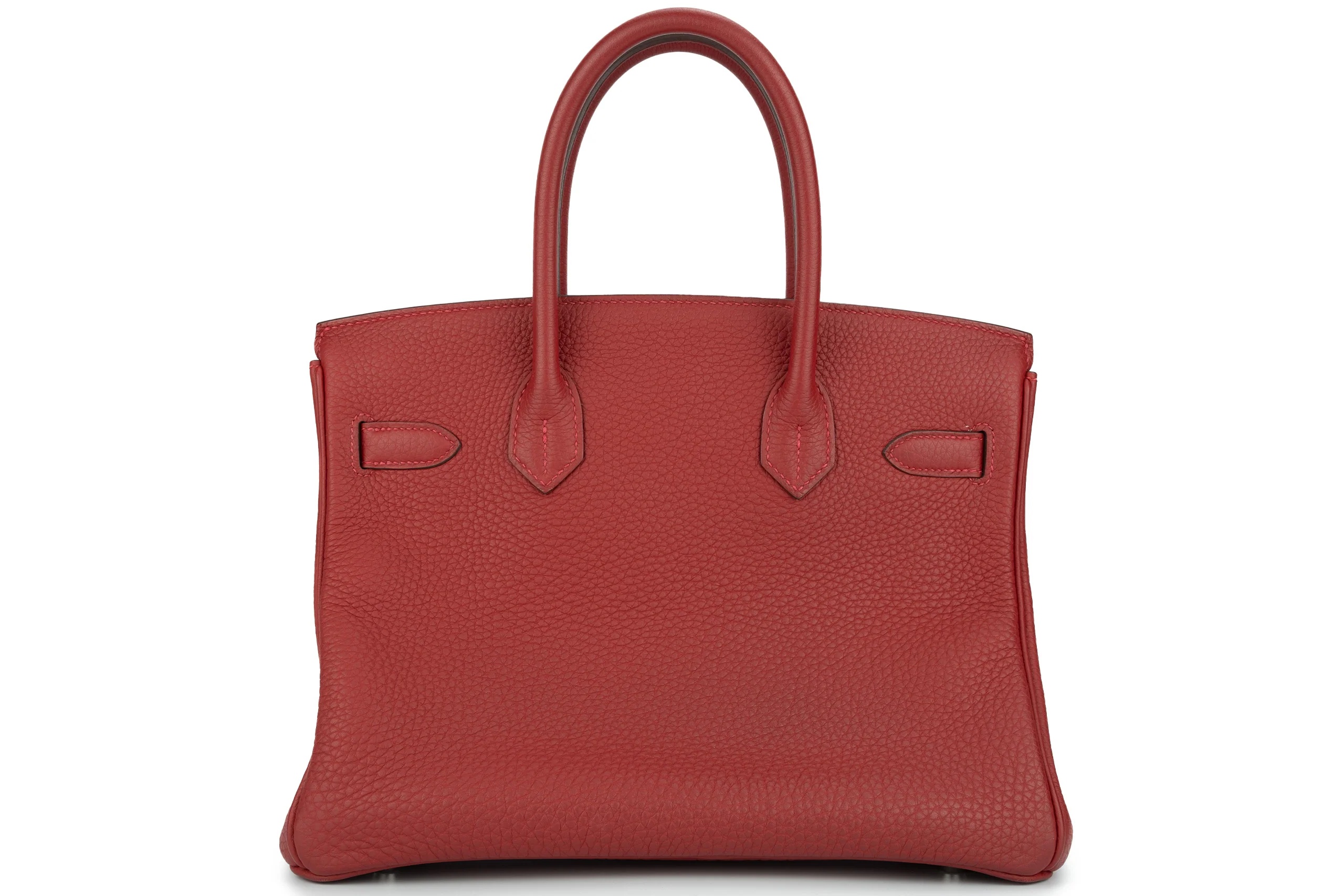 Hermès Birkin 30 Retourne Togo Rouge VIF PHW - Image 5