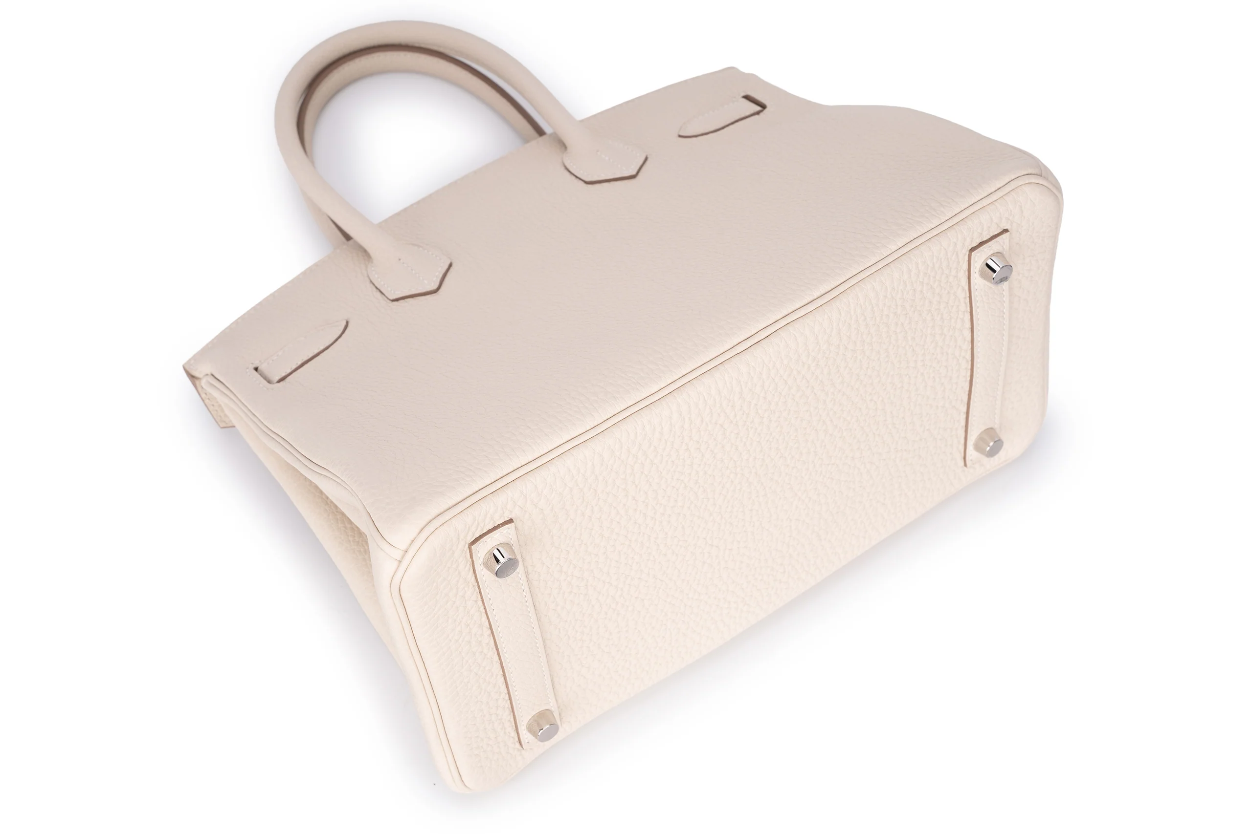 Hermès Birkin 30 Retourne Togo Veau Craie PHW - Image 11